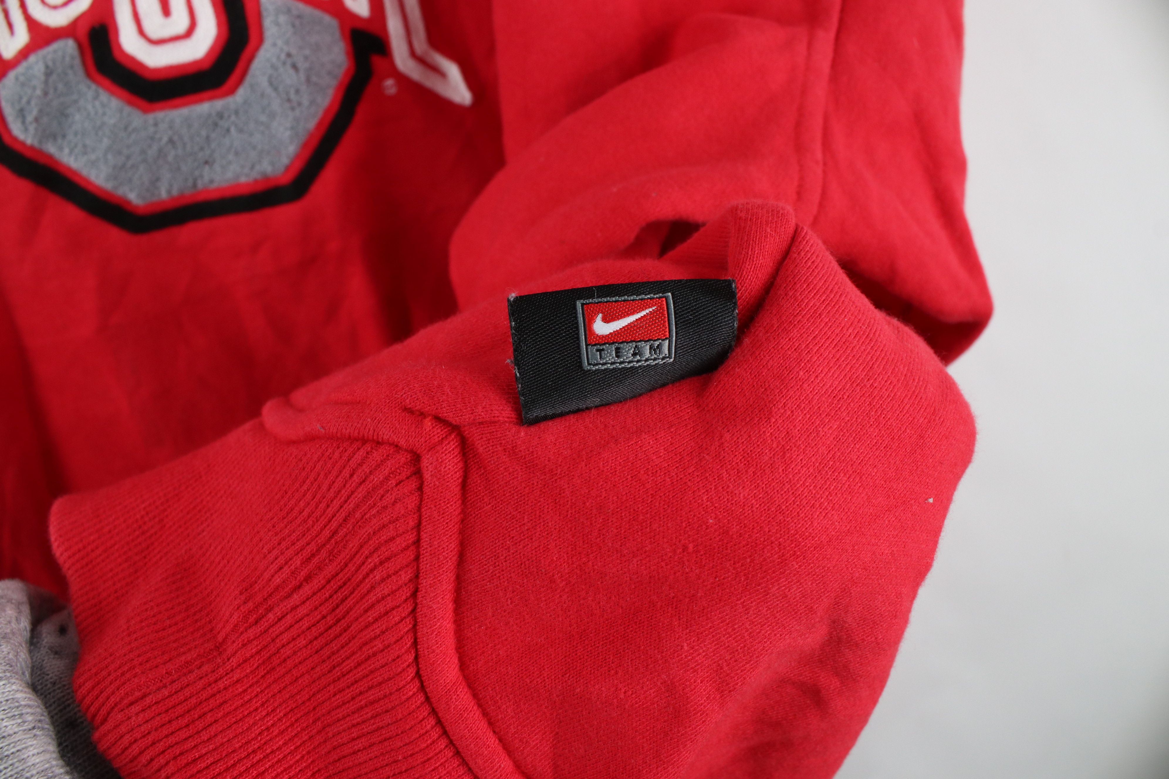Nike × Vintage Vintage Nike Center Swoosh Ohio State University Hoodie Size US XL / EU 56 / 4 - 11 Thumbnail