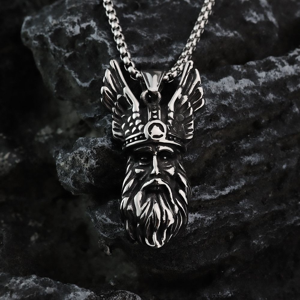 Jewelry Viking Portrait Necklace Size ONE SIZE - 4 Thumbnail