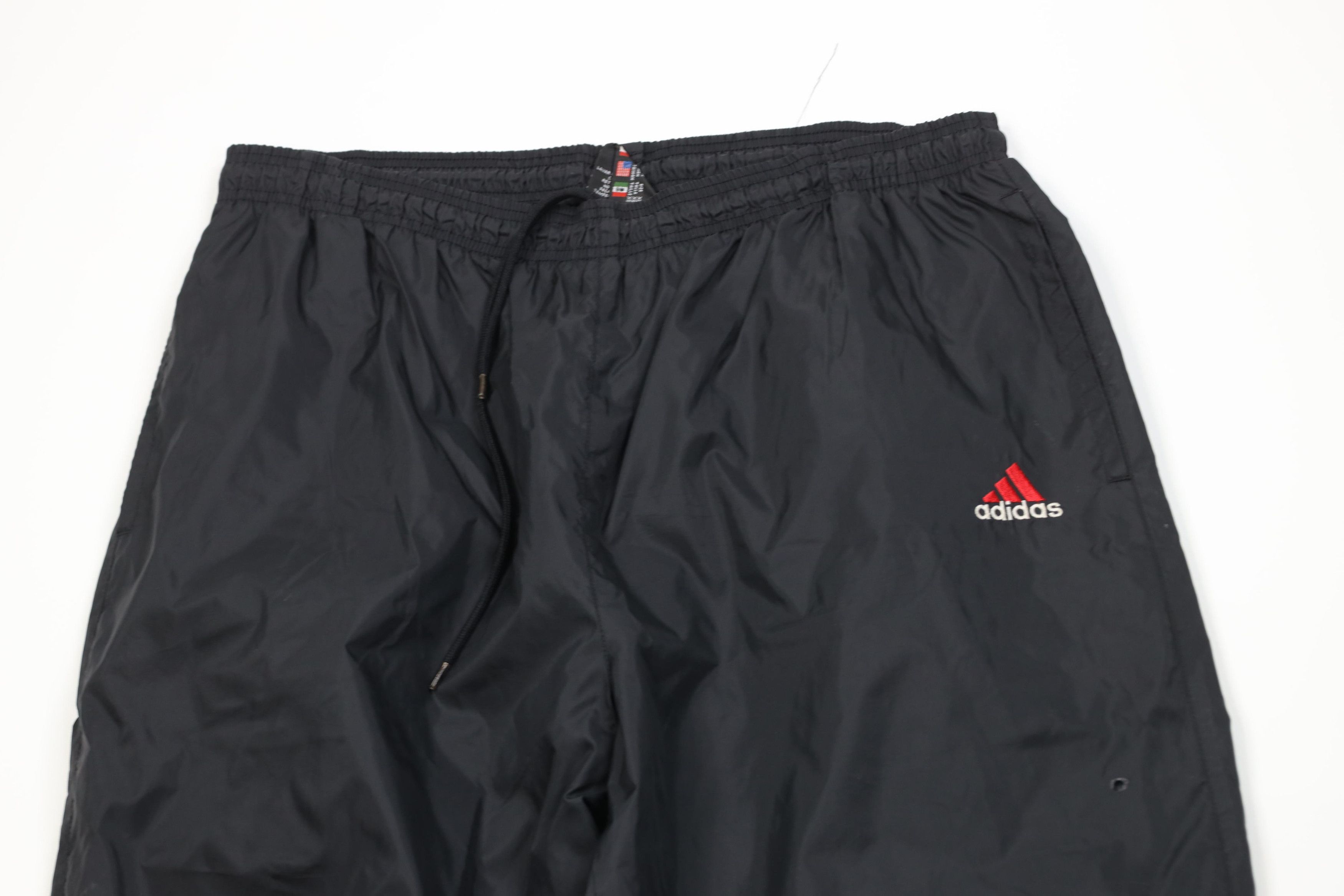 Adidas Vintage 90s Adidas Spell Out Windbreaker Joggers Pants Black Size US 38 / EU 54 - 2 Thumbnail