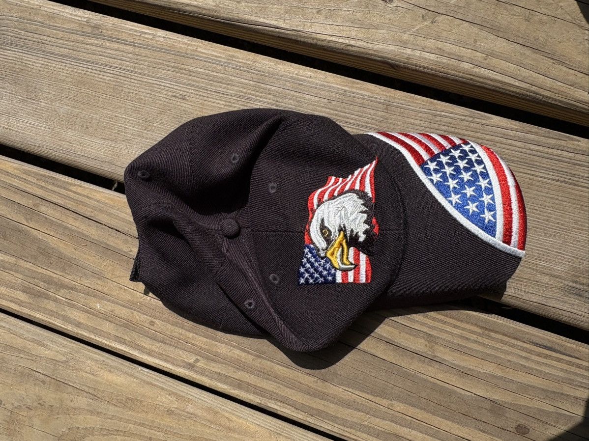 Vintage USA dad cap American flag bald eagle Size ONE SIZE - 4 Thumbnail