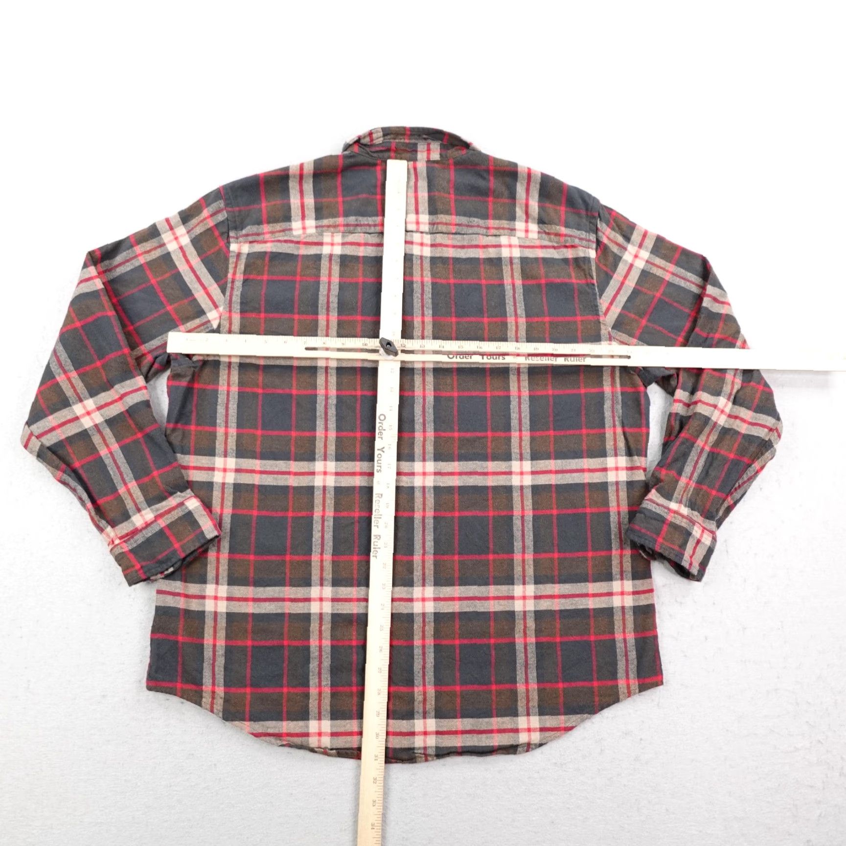 Pendleton Pendleton Shirt Mens XL Gray Red Brown Plaid Mason Flannel Button-Up Long Sleeve Size US XL / EU 56 / 4 - 5 Thumbnail