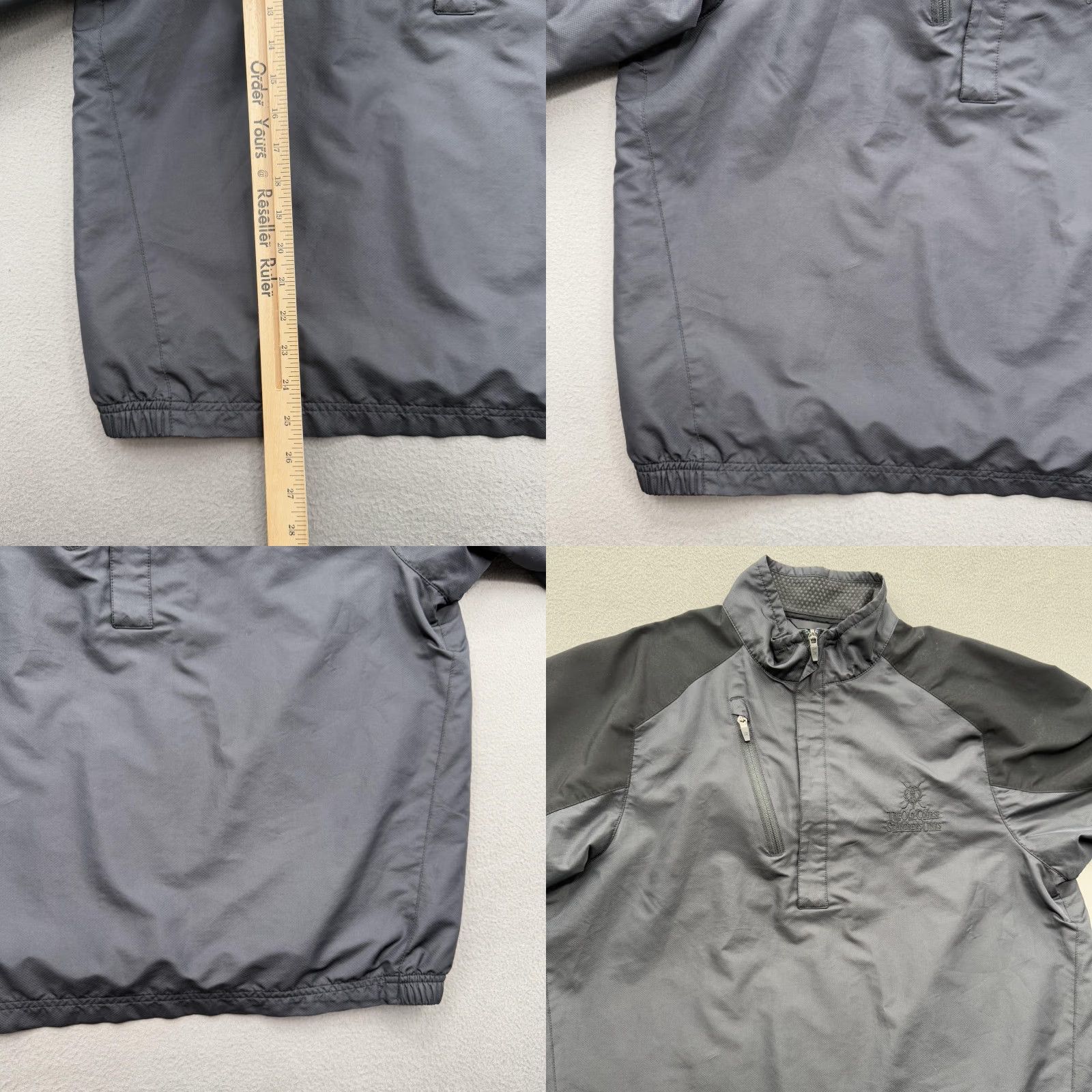 Vintage Zero Restriction Tour Series Golf Pullover Mens M 1/4 Zip Short Sleeve Wind-Resistant Gray Jacket Size US M / EU 48-50 / 2 - 8 Thumbnail