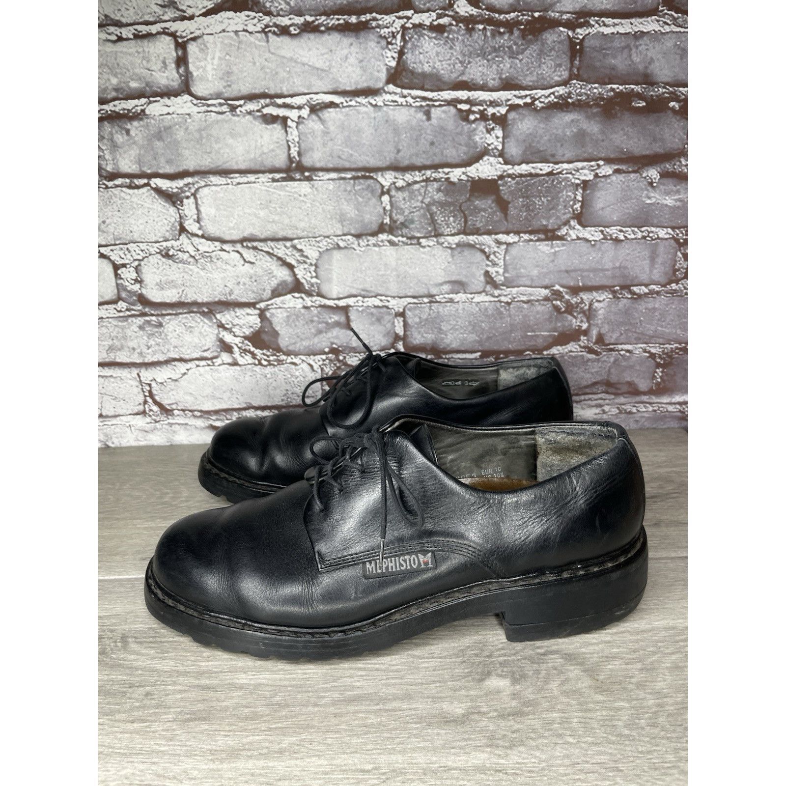 Mephisto Mephisto Sherpa's Black Leather Lace Up Heel Oxfords Shoes M Size US 10.5 / EU 43-44 - 13 Thumbnail