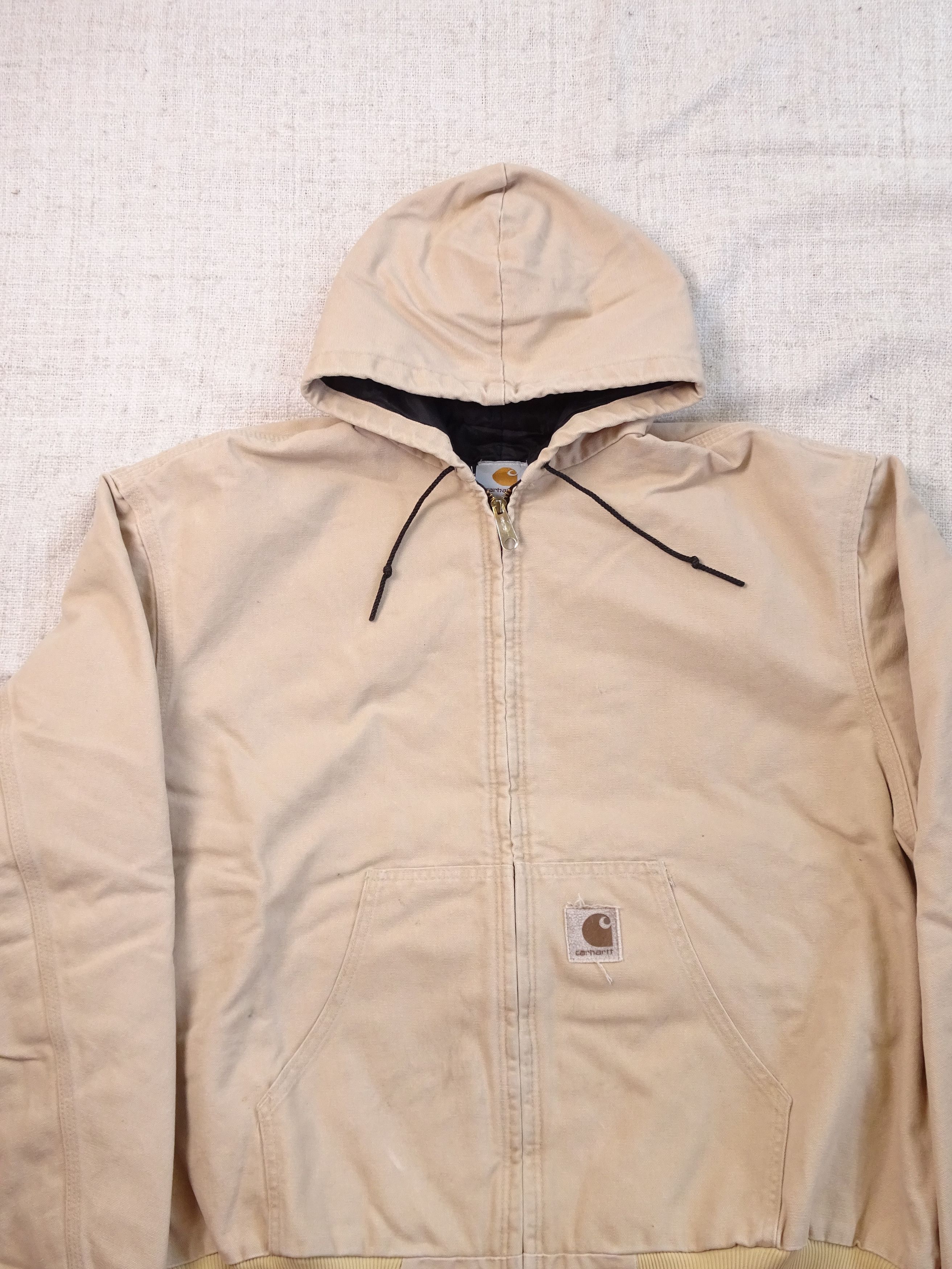 Carhartt Vintage 90s Carhartt J06 Beige Active Workwear Jacket Size US XXL / EU 58 / 5 - 2 Thumbnail
