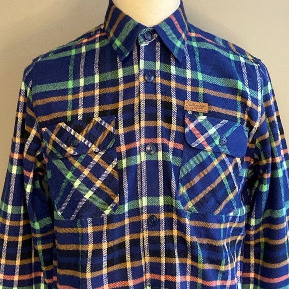 Billionaire Boys Club NWT Billionaire Boys Club Plaid Button Down Blue Shirt (M) Size US M / EU 48-50 / 2 - 3 Thumbnail