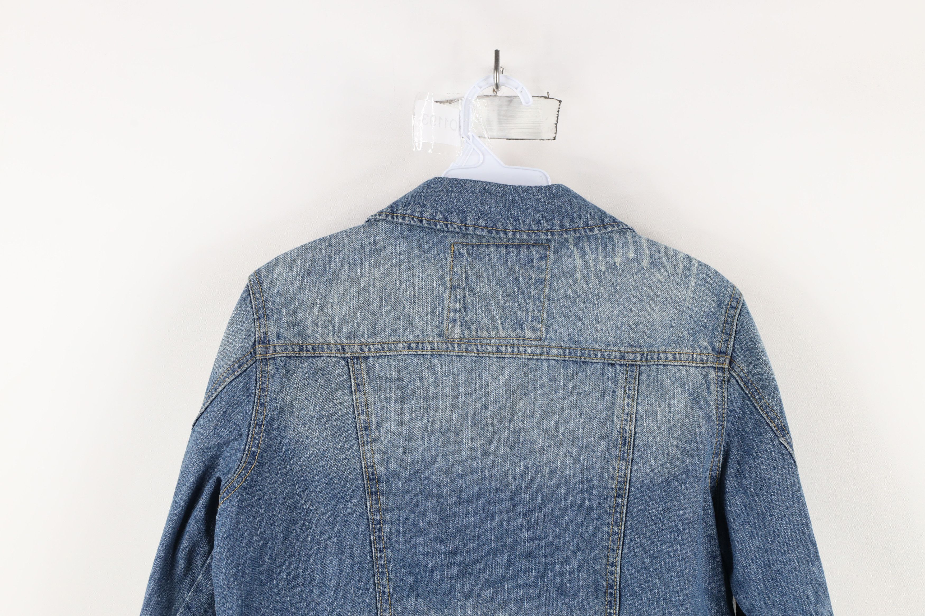 Vintage Vintage Y2K MUDD Cropped Baby Doll Denim Trucker Jacket Size L / US 10 / IT 46 - 14 Thumbnail