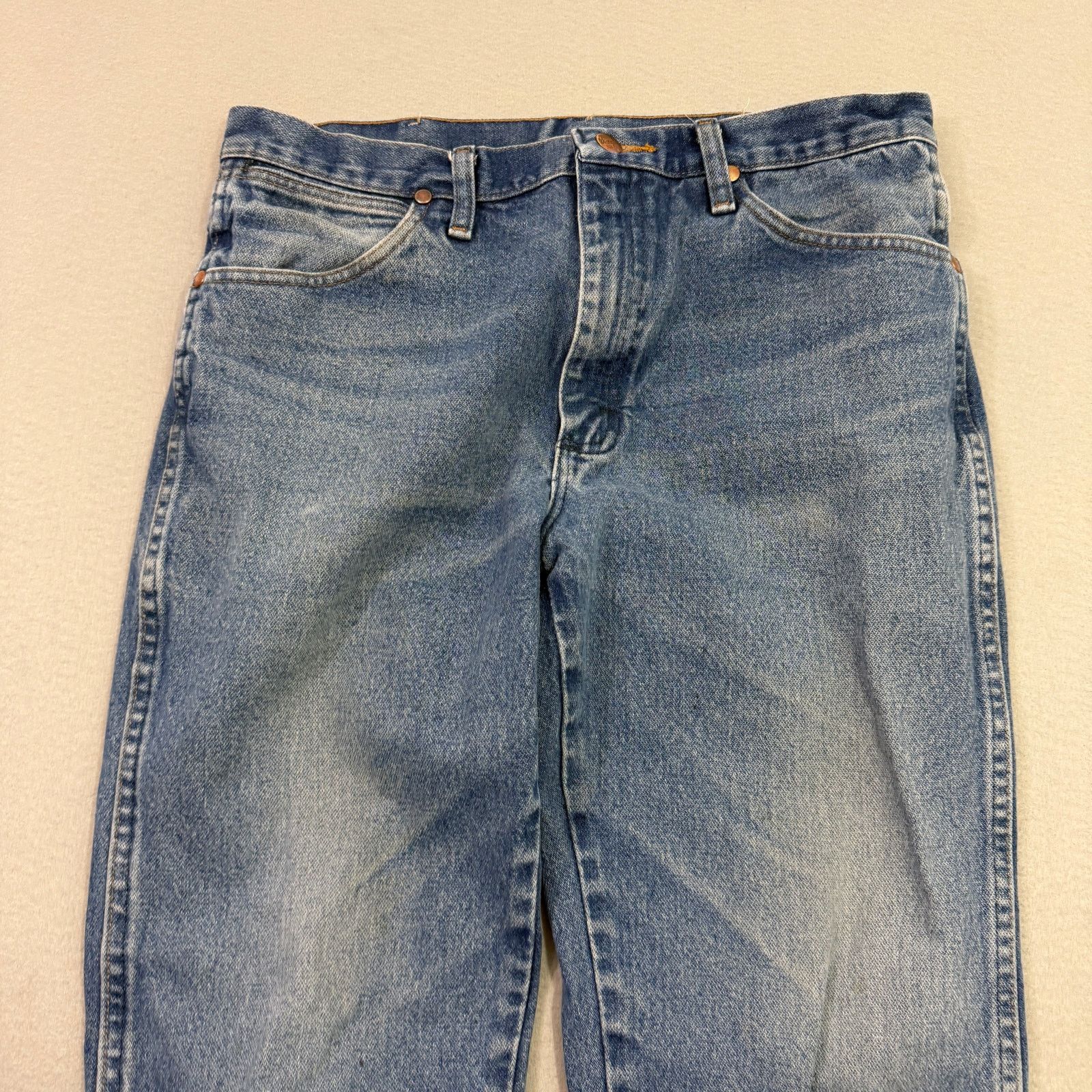 Wrangler Vintage Wrangler Cowboy Cut Slim Fit Jeans Men's 33x30 Blue Size US 33 - 2 Thumbnail