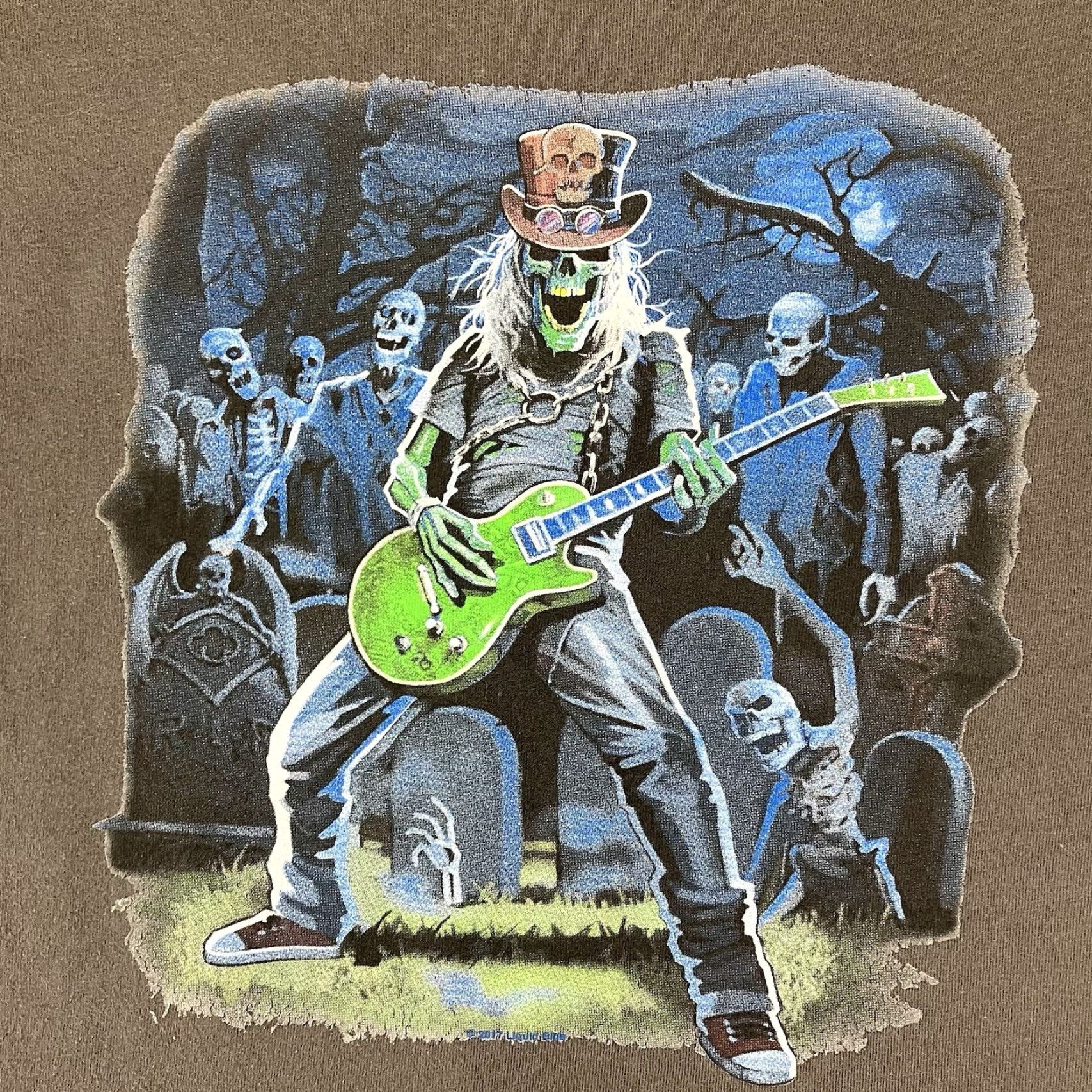 Vintage Guns N' Roses Ghost Graphic T-Shirt Adult Small Gray Rock Metal Gothic Music Unisex Size US S / EU 44-46 / 1 - 3 Thumbnail