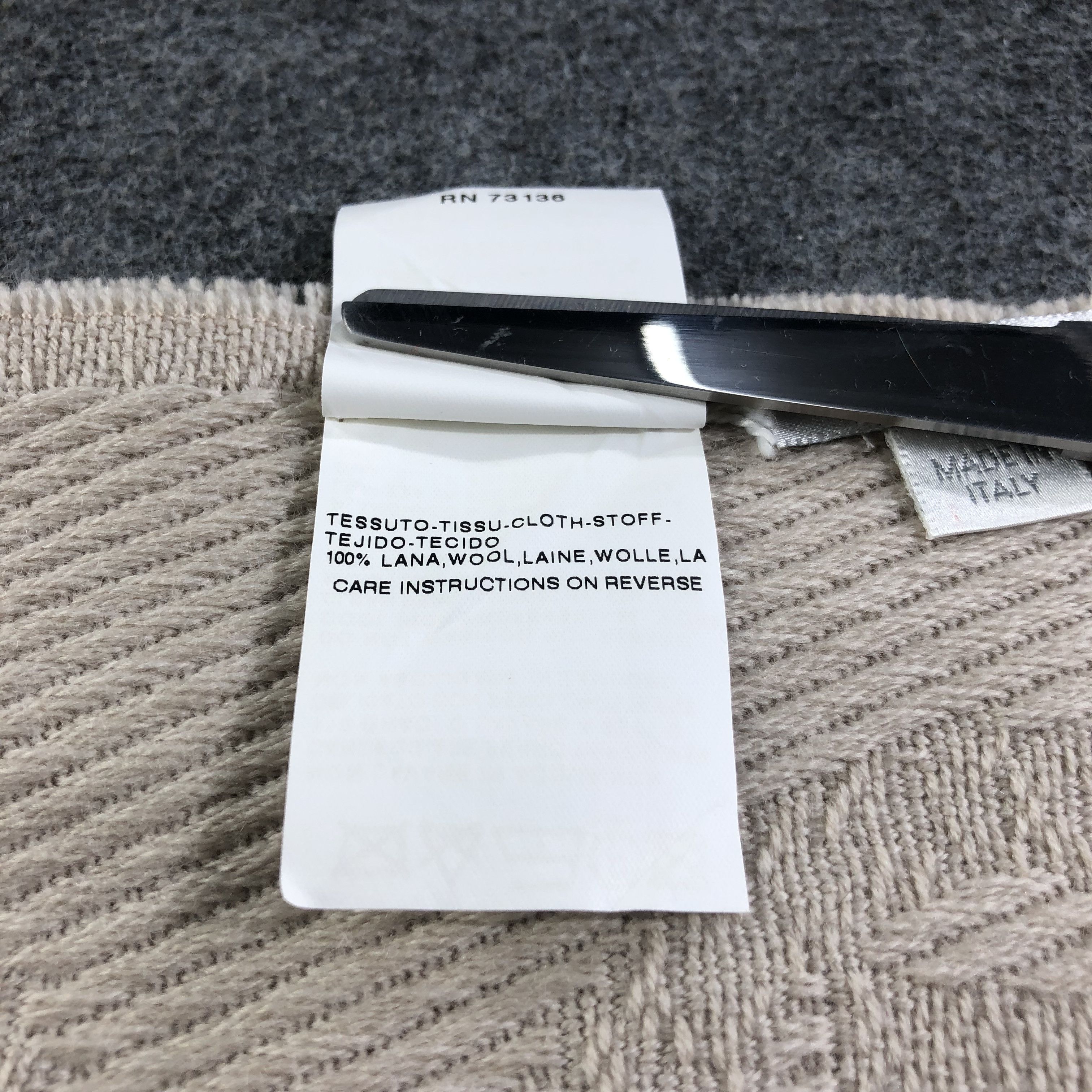 Vintage Max Mara Monogram Wool Scarf Muffler V1092 Size ONE SIZE - 6 Thumbnail