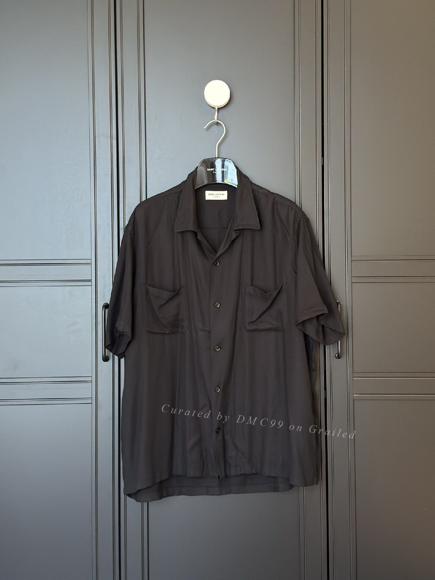 Yves Saint Laurent YSL Men's Short Sleeve Shirt Size US M / EU 48-50 / 2 - 1 Thumbnail