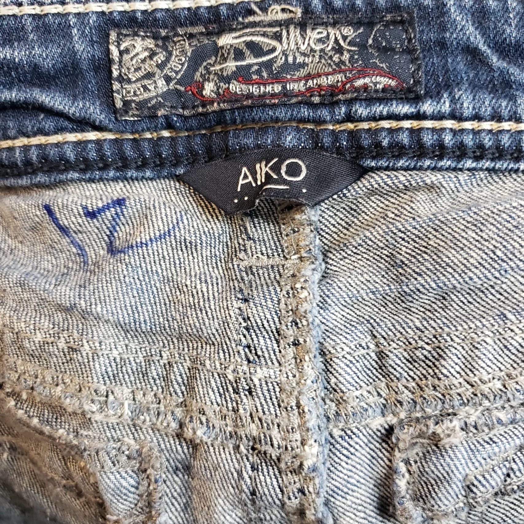 Silver Jeans Co. Silver Jeans Capri Jeans Womens 29 Blue Distressed Mid Aiko Capri Denim Cotton Blend Jeans Womens Girls Mens Size 29" - 6 Thumbnail