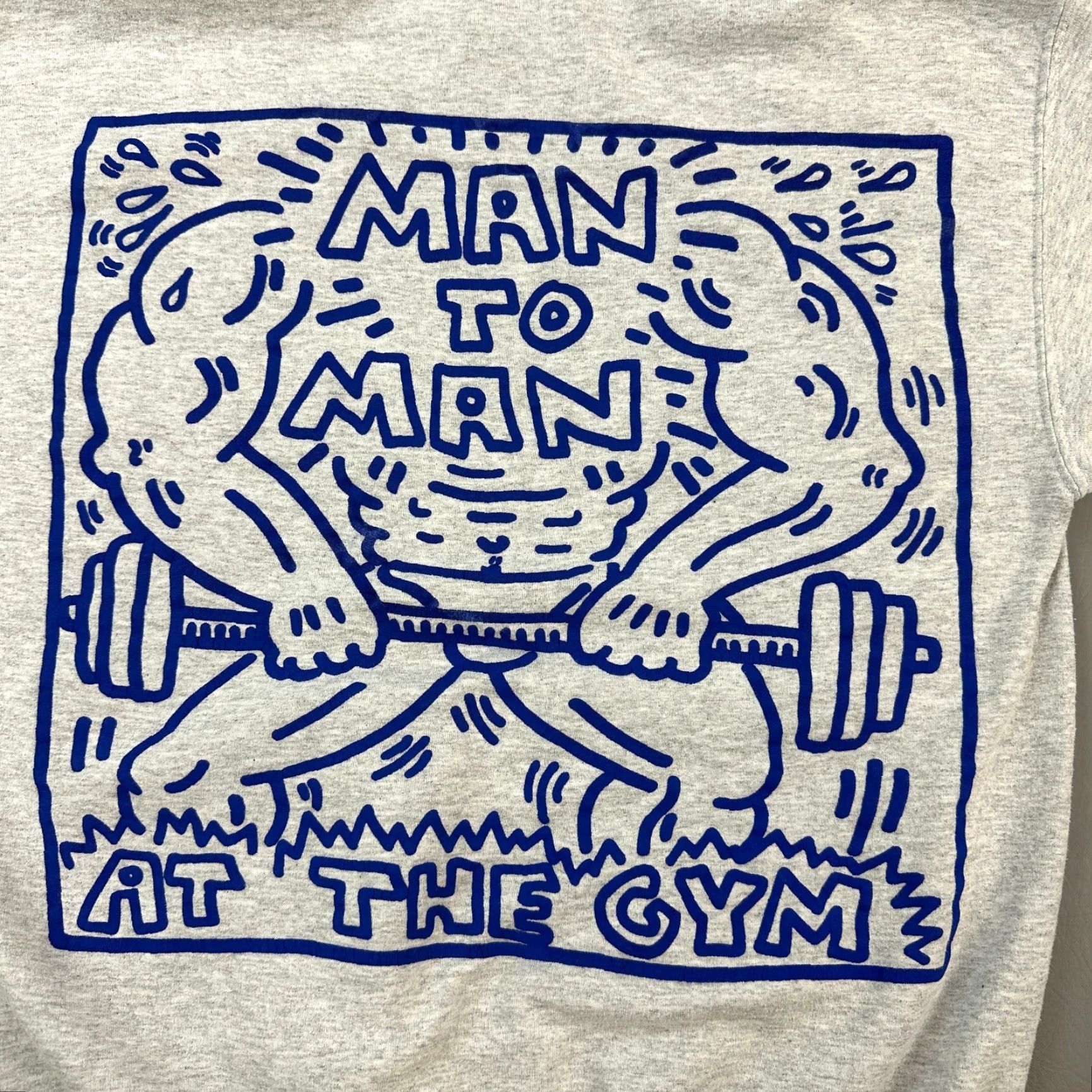 Ripple Junction Ripple Junction Keith Haring Hoodie Mens M Gray Pullover Graphic Print Sweatshirt Shirt Size US M / EU 48-50 / 2 - 2 Thumbnail