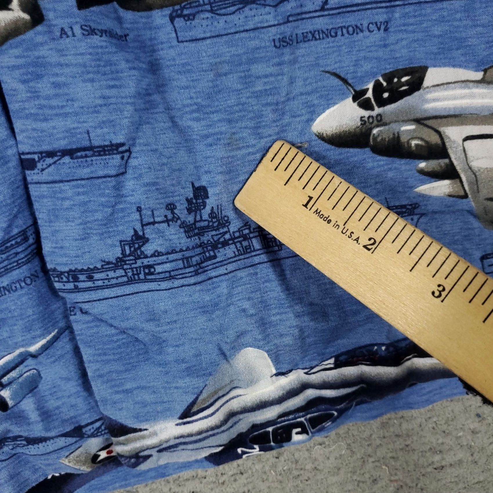 Vintage Kalaheo Shirt Mens 3X Blue Jets Print Hawaiian Button Up Short Sleeve Geometric Pattern Vintage No Size US XXL / EU 58 / 5 - 3 Thumbnail
