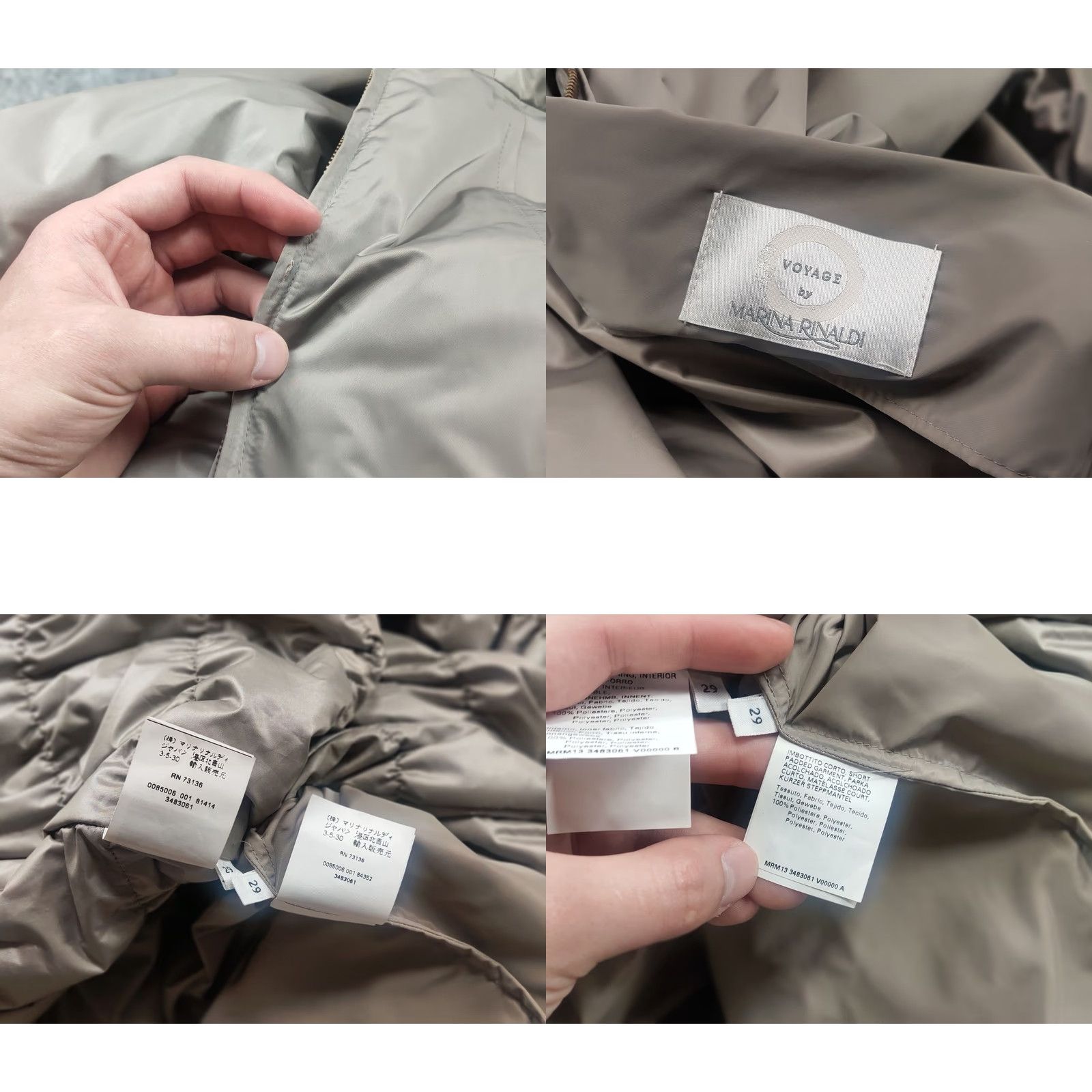 Marina Rinaldi Voyage Marina Rinaldi Premium Long Coat Hooded Jacket Designer Winter Lining Down Transformer Silver 2XL Women Size XXL / US 16-18 / IT 52-54 - 10 Thumbnail