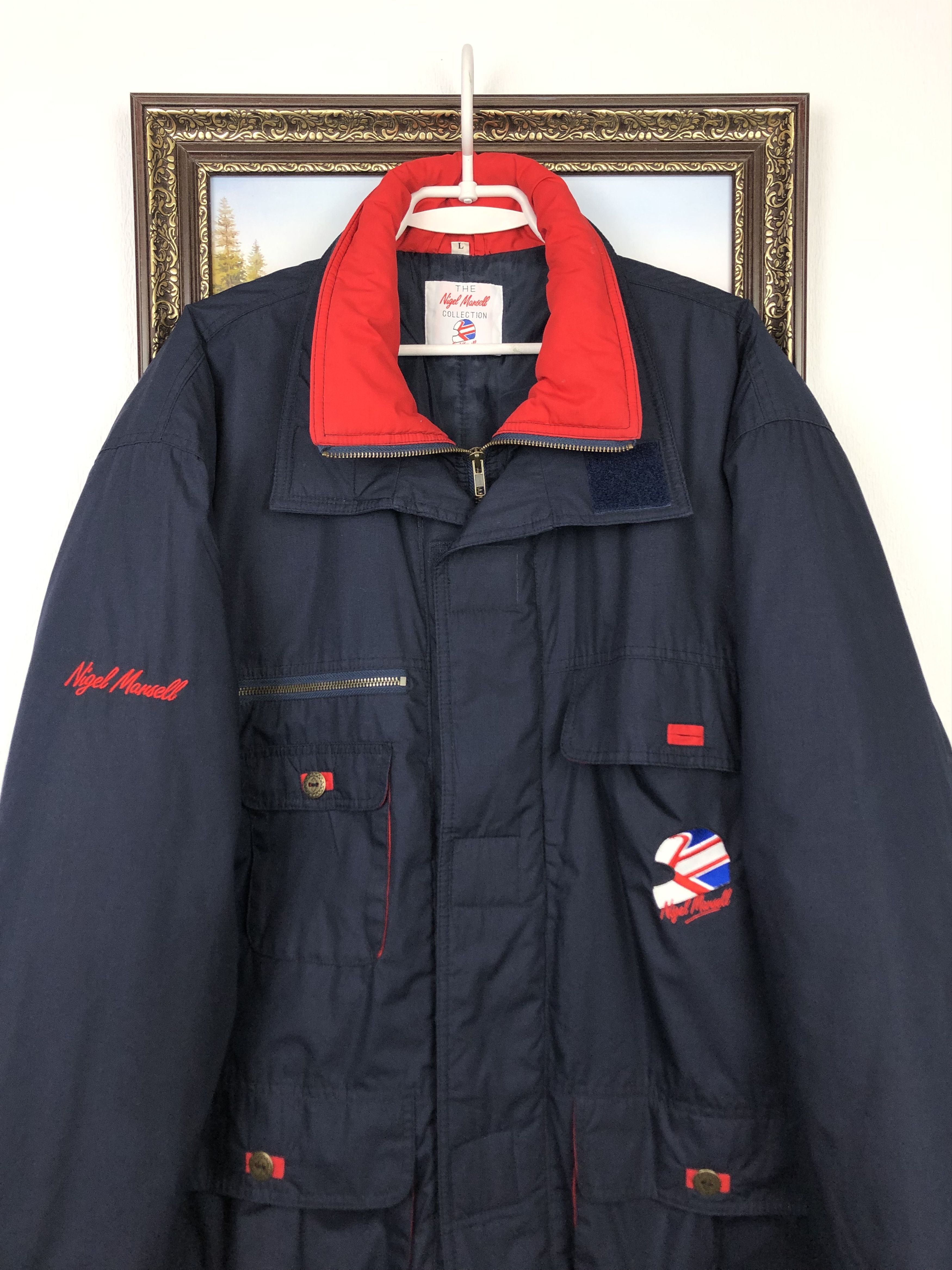Vintage Vintage 90's Nigel Mansell Formula One Bomber Jacket Mens Size US L / EU 52-54 / 3 - 2 Thumbnail