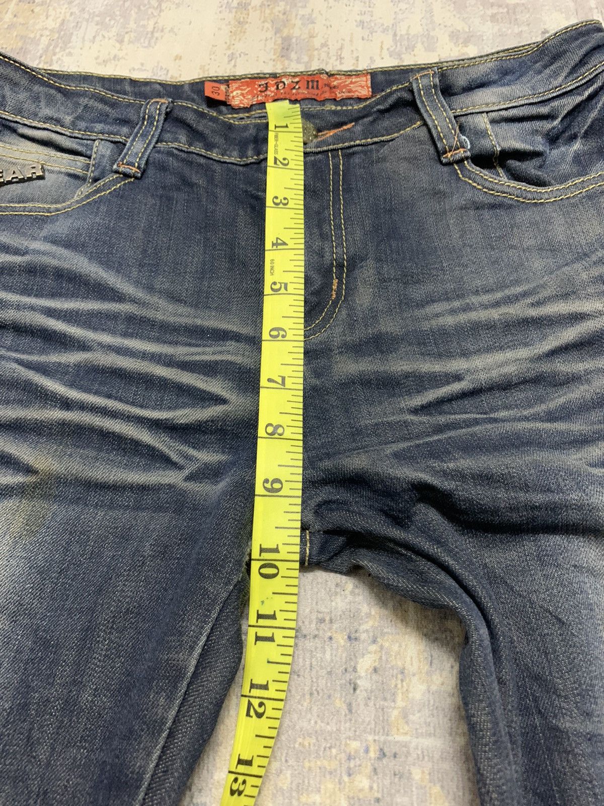 If Six Was Nine × Le Grande Bleu (L.G.B.) × Tornado Mart Japanese Brand JDZM Tornado Mart Style Lace Jeans 30x32 Size 30" / US 8 / IT 44 - 13 Thumbnail