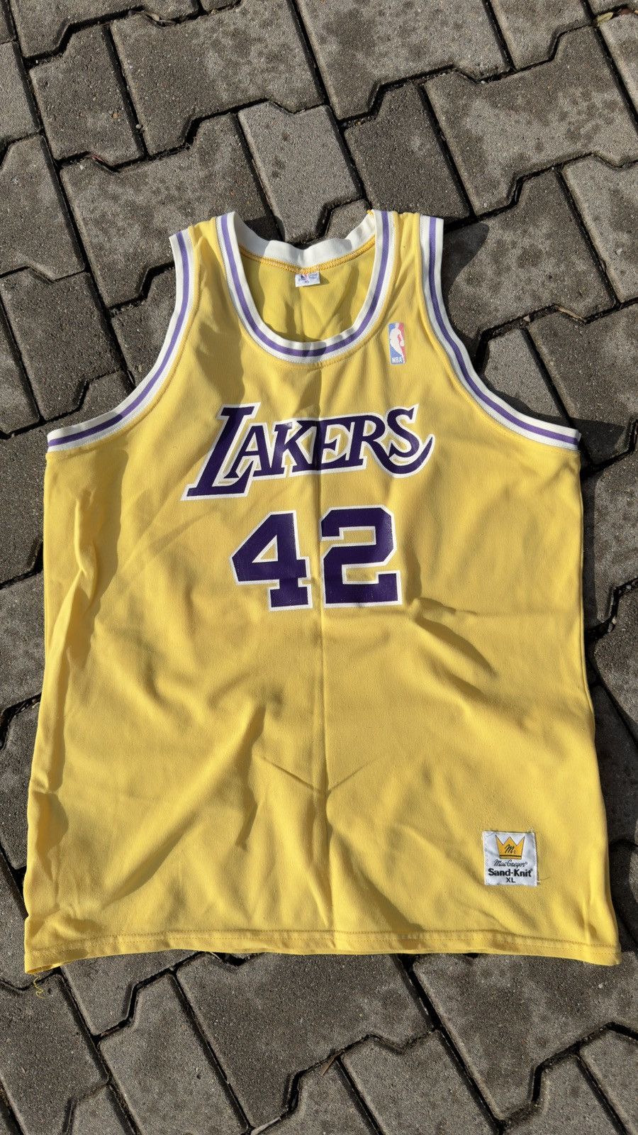 Vintage Jersey Lakers 80s Vintage Rare 42 Number James Worthy Size US XL / EU 56 / 4 - 1 Thumbnail
