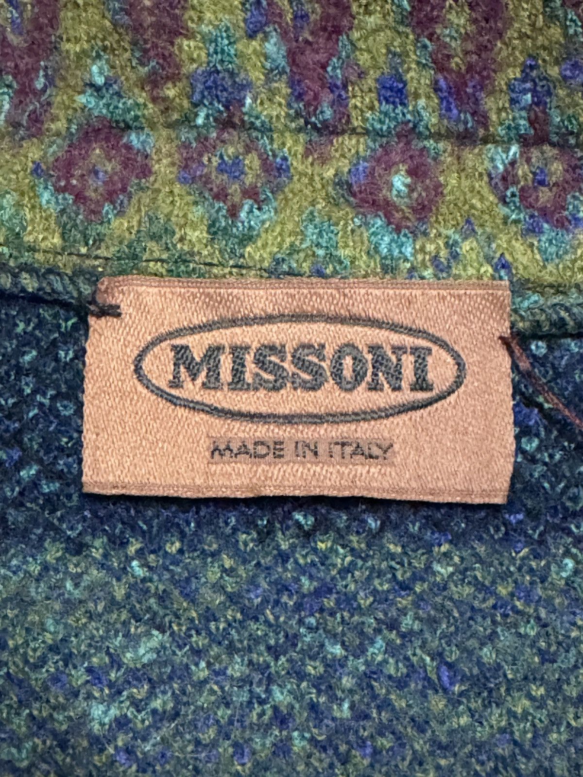 Missoni Vintage Missoni Knit Button Up Jacket 90s Zigzag Coat Size M / US 6-8 / IT 42-44 - 11 Thumbnail