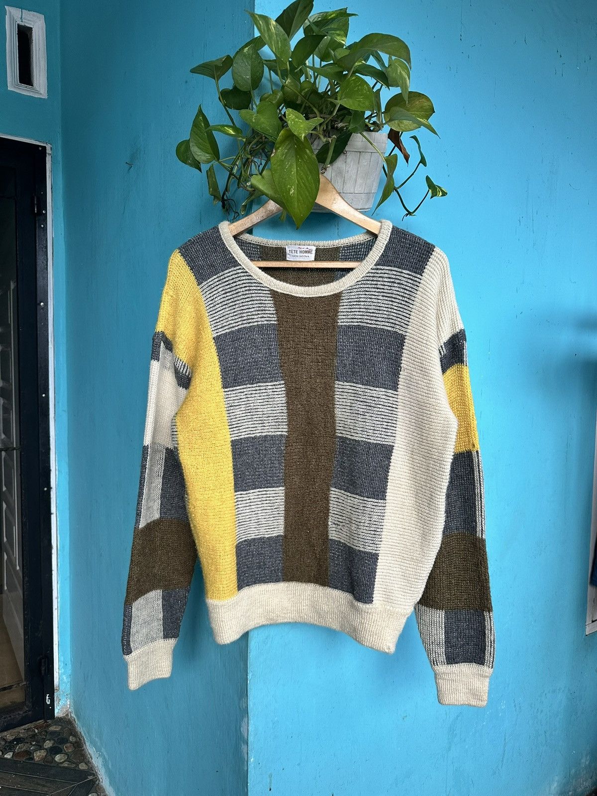 Tete Homme Vintage Tete Homme Katoh Kazutaka By issey Miyake Knitwear Size US M / EU 48-50 / 2 - 1 Thumbnail