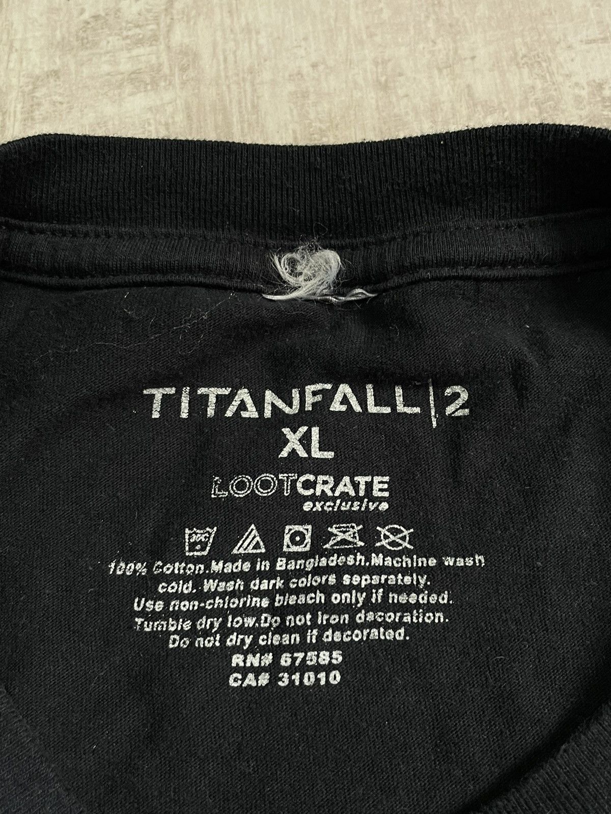 Playstation Titanfall 2 Loot Crate T-Shirt Exclusive Game Black RARE Size US XL / EU 56 / 4 - 5 Thumbnail