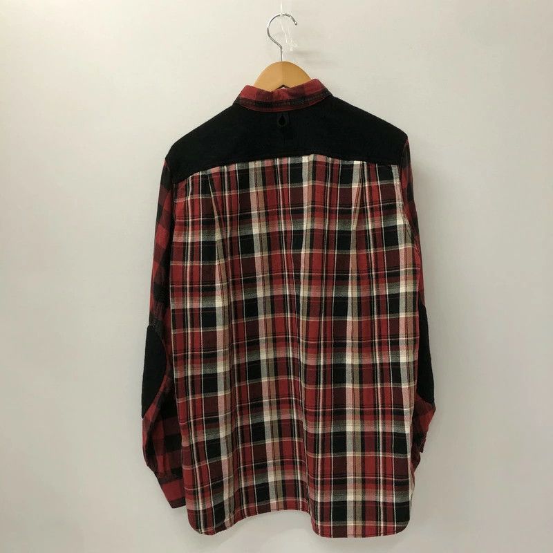Comme des Garcons Shirt Long sleeve check elbow patch button up Red Size US S / EU 44-46 / 1 - 2 Thumbnail