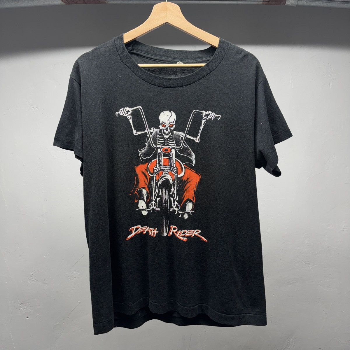 Vintage 90s Death Rider Skull Biker Shirt ERD Grunge WCC Thrashed | Grailed