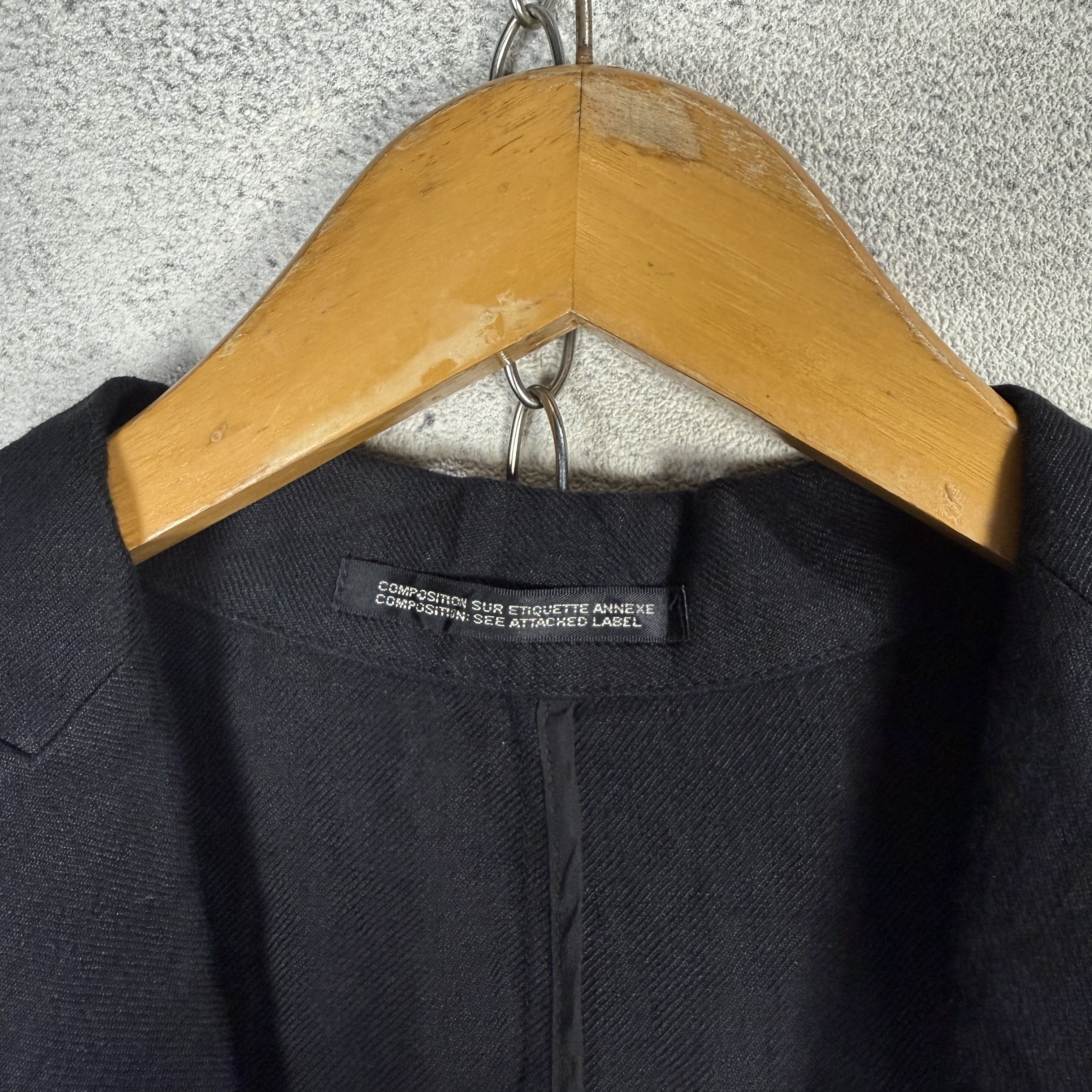 Yohji Yamamoto NOIR Yohji Yamamoto Black Blazer Outer Shirt Size S / US 4 / IT 40 - 7 Thumbnail