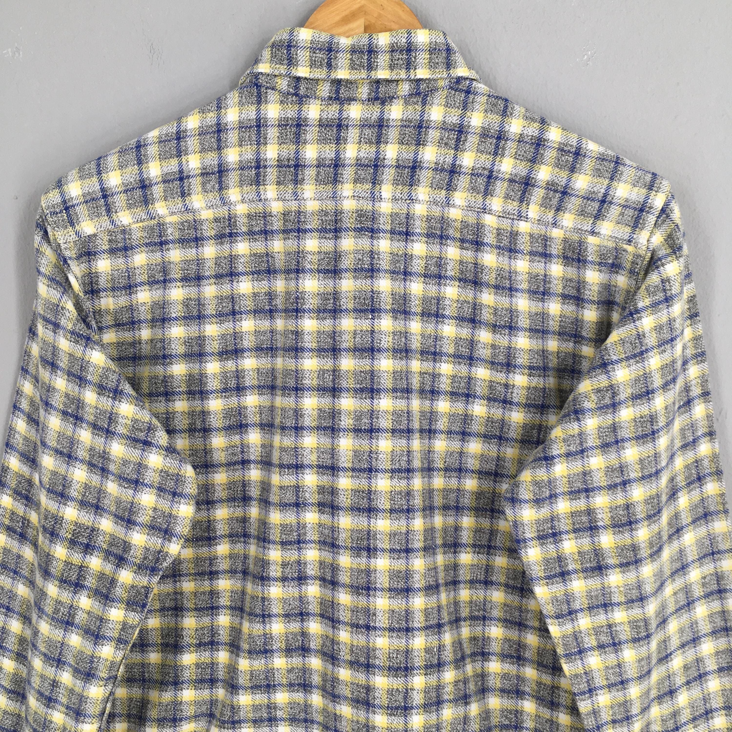 45rpm × HOLLYWOOD RANCH MARKET × Japanese Brand Vintage 90's 45rpm Japan Checkered Shirt Medium Size US M / EU 48-50 / 2 - 9 Thumbnail