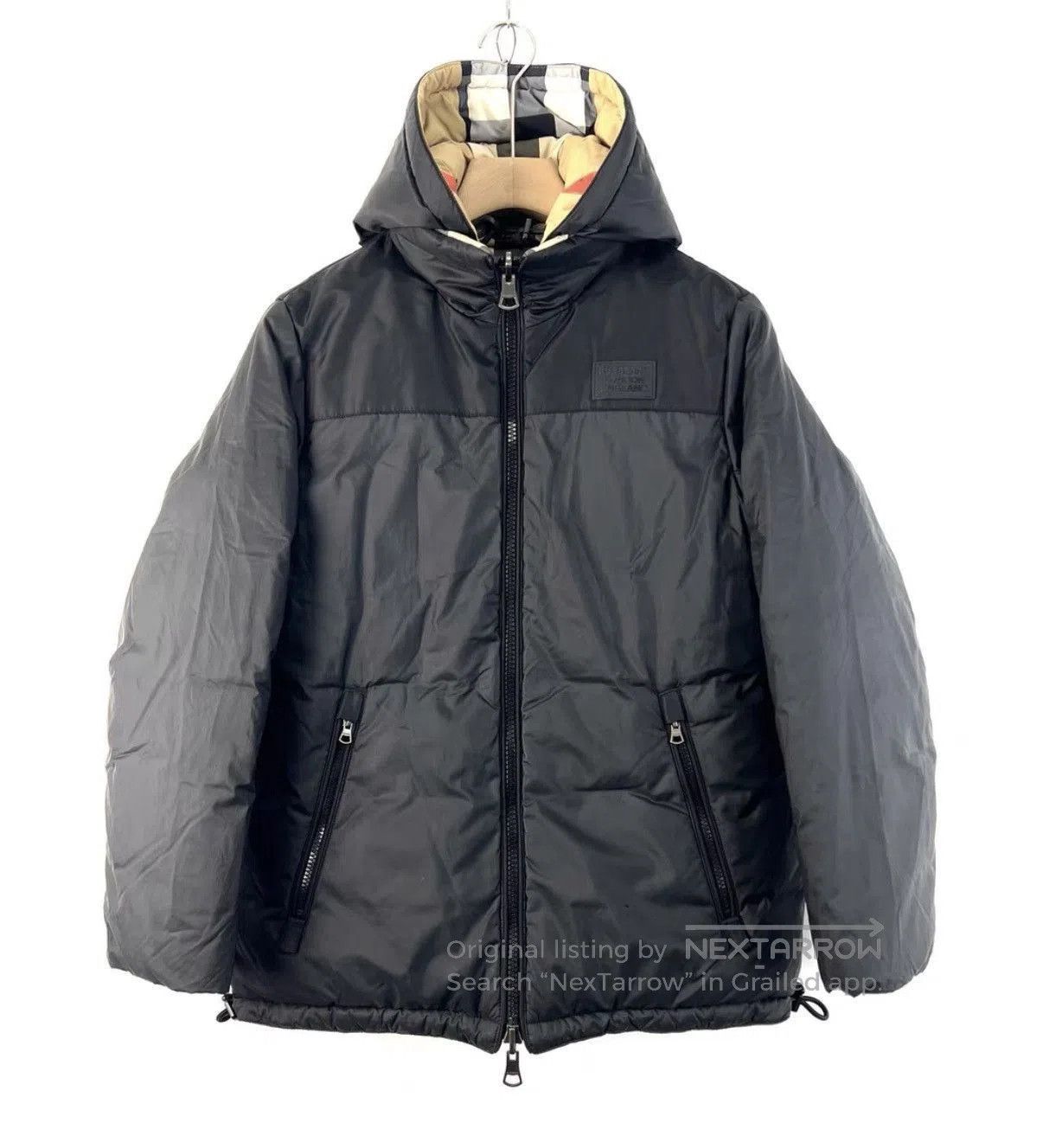Burberry Black Hooded Puffer Jacket . Size US XS / EU 42 / 0 - 1 Thumbnail