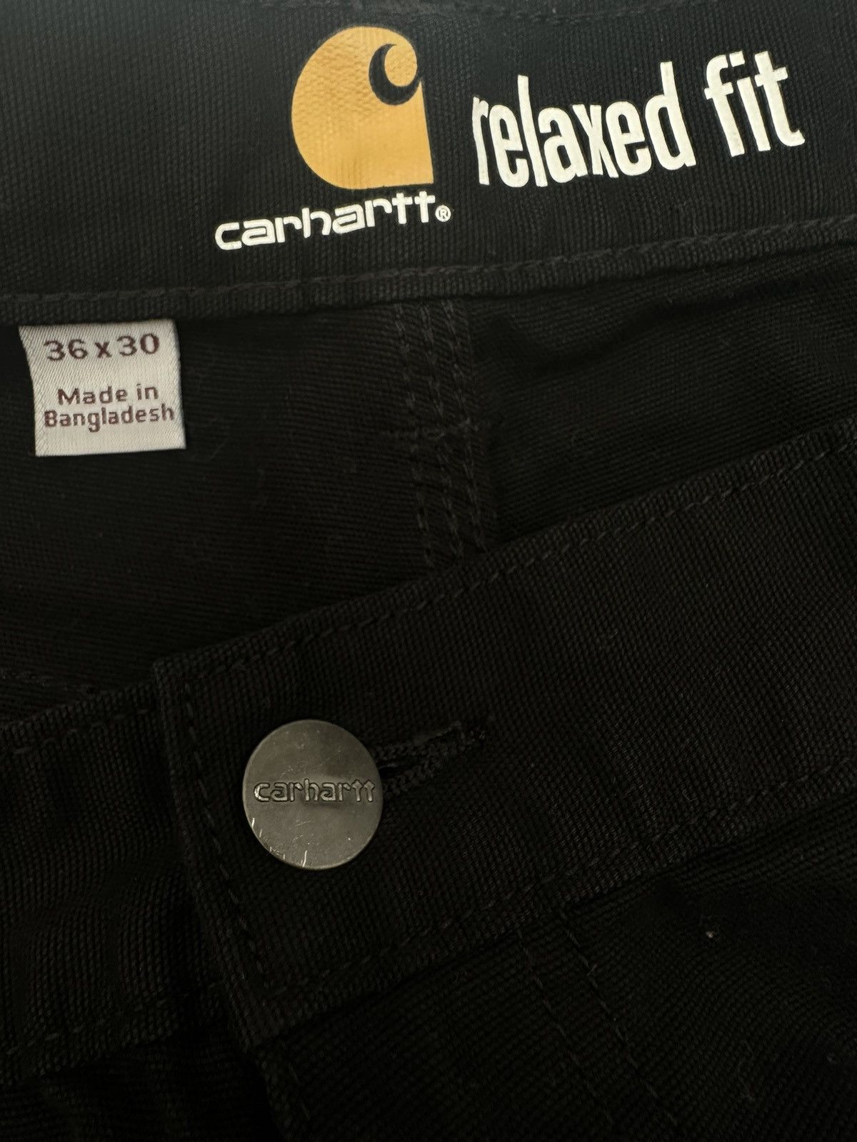 Carhartt Carhartt Black 5 Pocket Denim Jeans Sz. 36 x 30 Patch Size US 36 / EU 52 - 5 Thumbnail