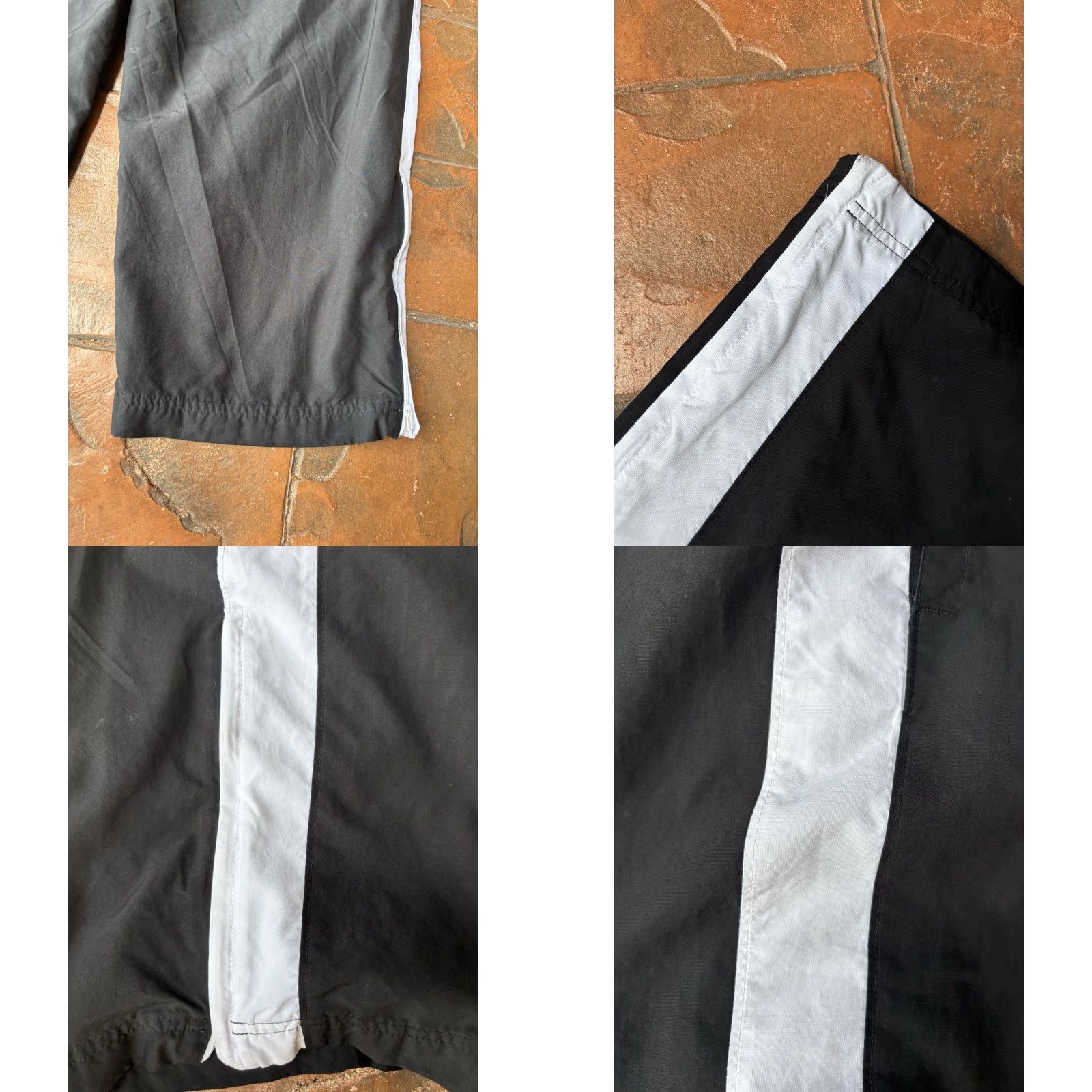 Nike VINTAGE Nike Windbreaker Track Pants Black Large Swoosh Grunge Hip Hop Mens L Size US 33 - 10 Thumbnail
