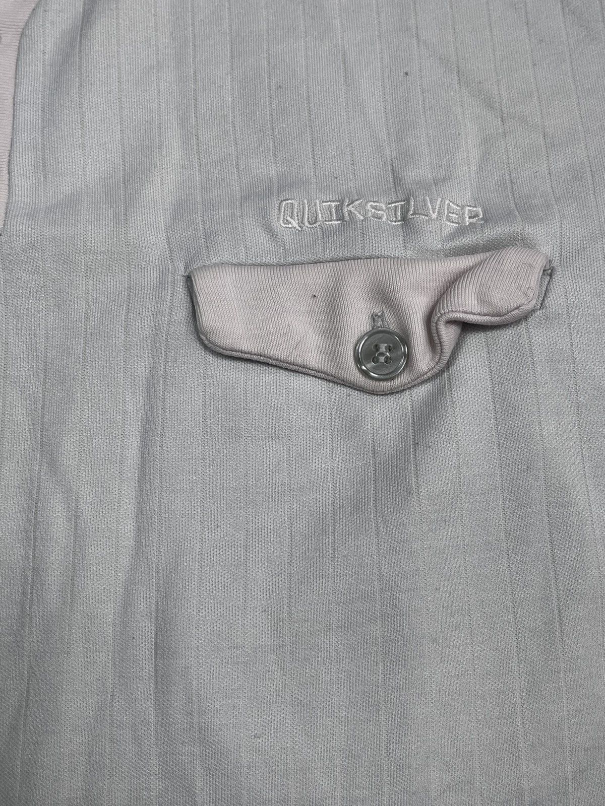 Quiksilver × Vintage Vintage Y2K Quiksilver striped polo tee jersey streetwear L Size US L / EU 52-54 / 3 - 7 Thumbnail
