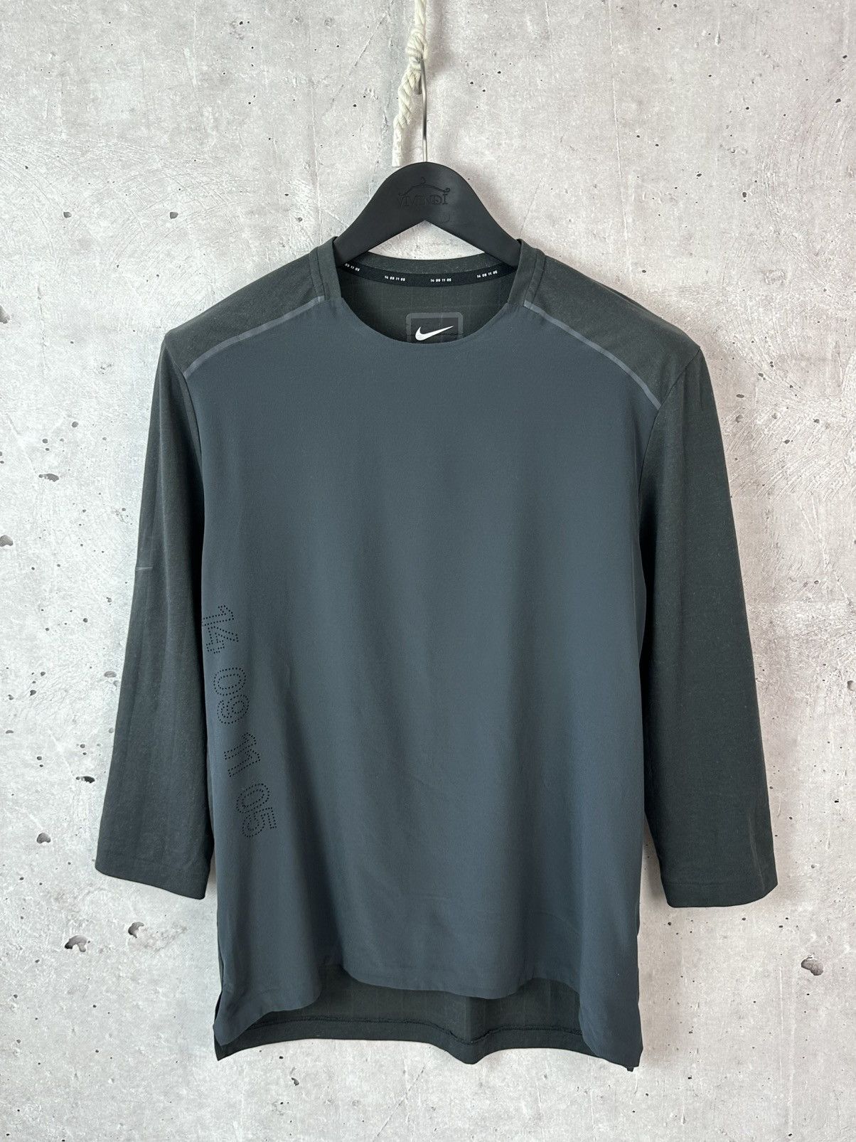 Nike Nike Rise 365 Tech Pack 3/4 Sleeve Black Running Jumper Top Size US M / EU 48-50 / 2 - 1 Thumbnail