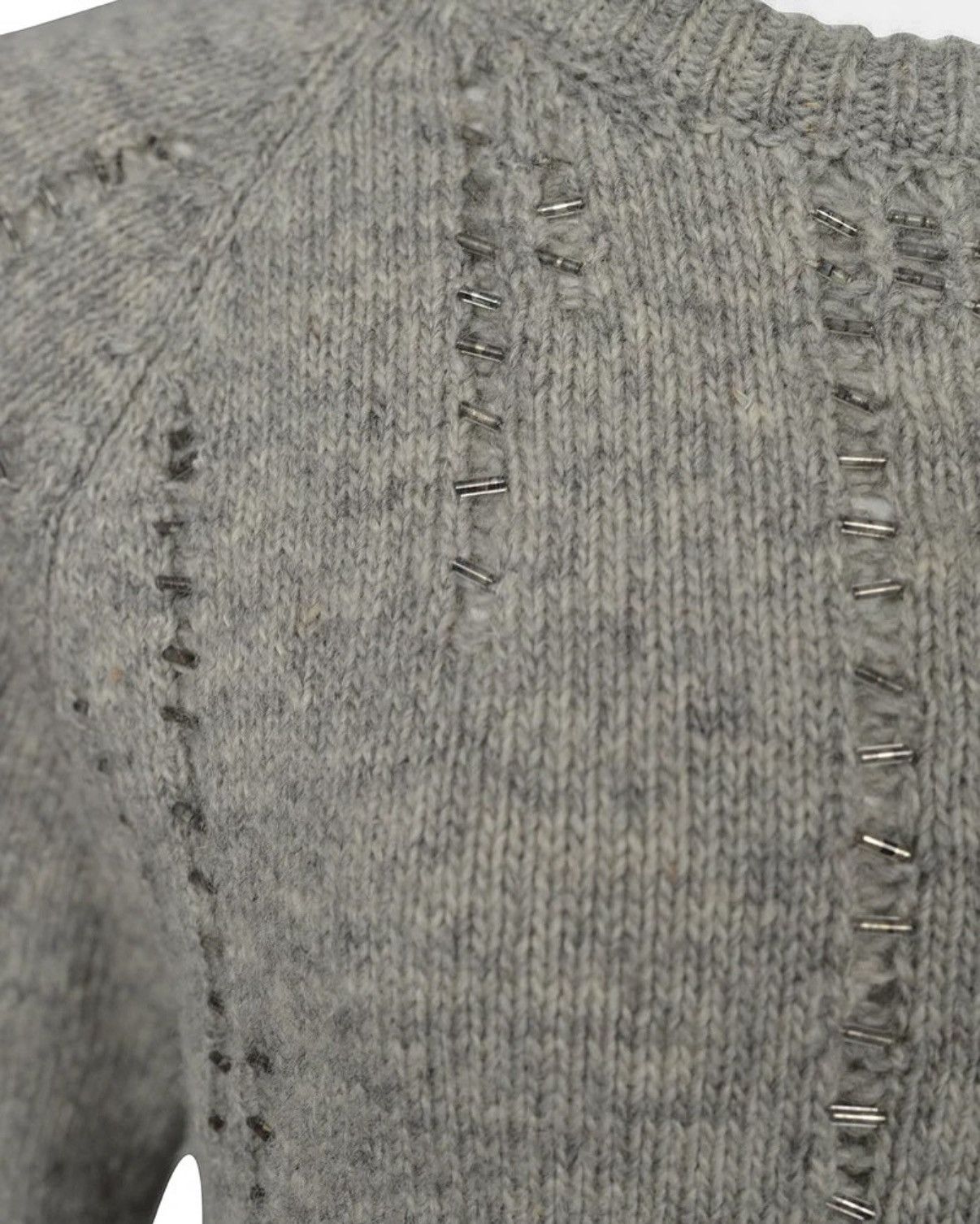 Hedi Slimane Dior Homme AW2005 Distressed Wool Sweater Size US M / EU 48-50 / 2 - 3 Thumbnail