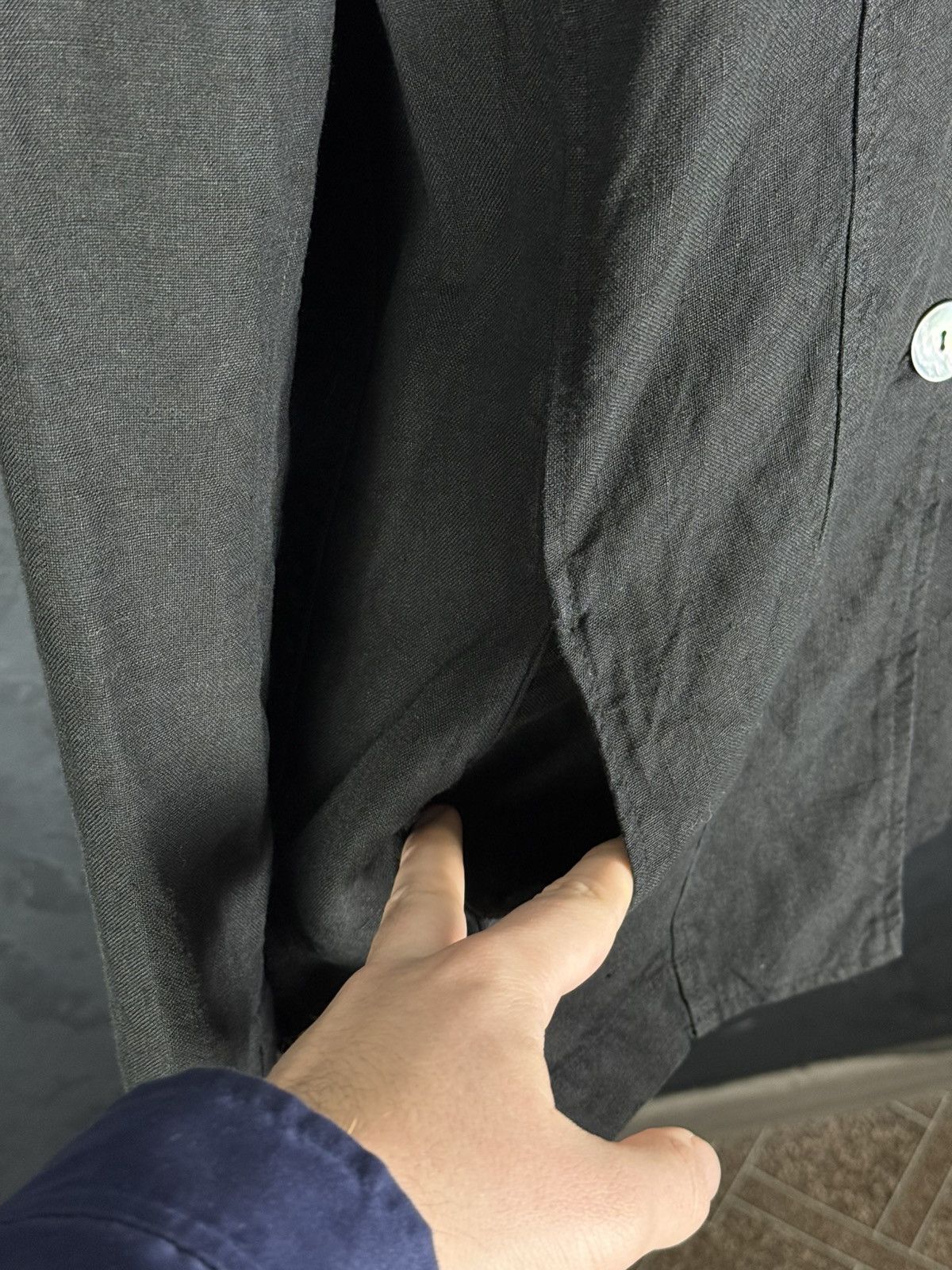 OSKA OSKA Black Light Linen Twill Button Front Jacket Sz1 Regular Size S / US 4 / IT 40 - 10 Thumbnail