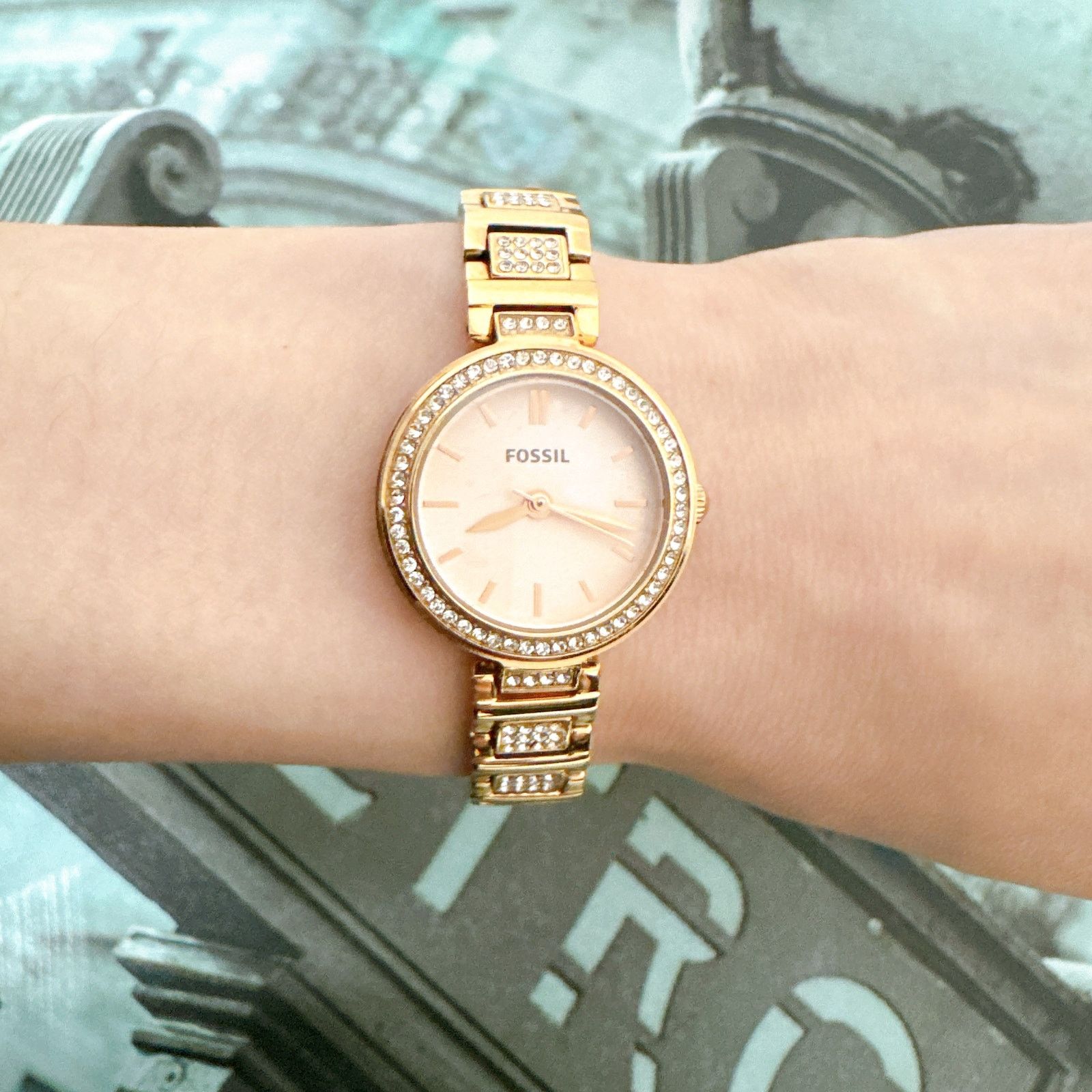 Fossil Fossil BQ3517 Karli Three-Hand Rose Stainless Steel Watch Size ONE SIZE - 5 Thumbnail