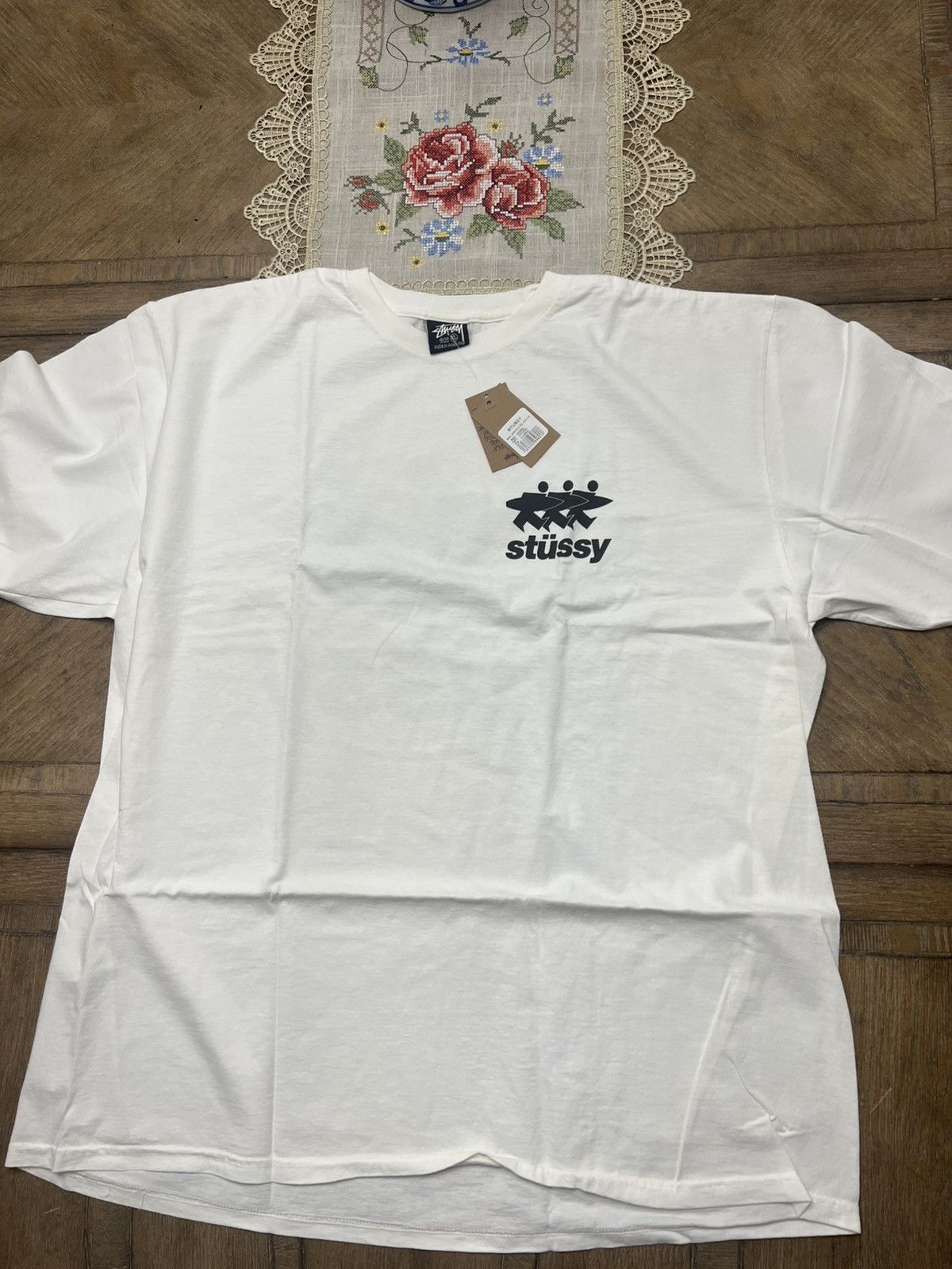 Stussy Surfwalk Pigment Dyed Tee Natural XL - POIZON