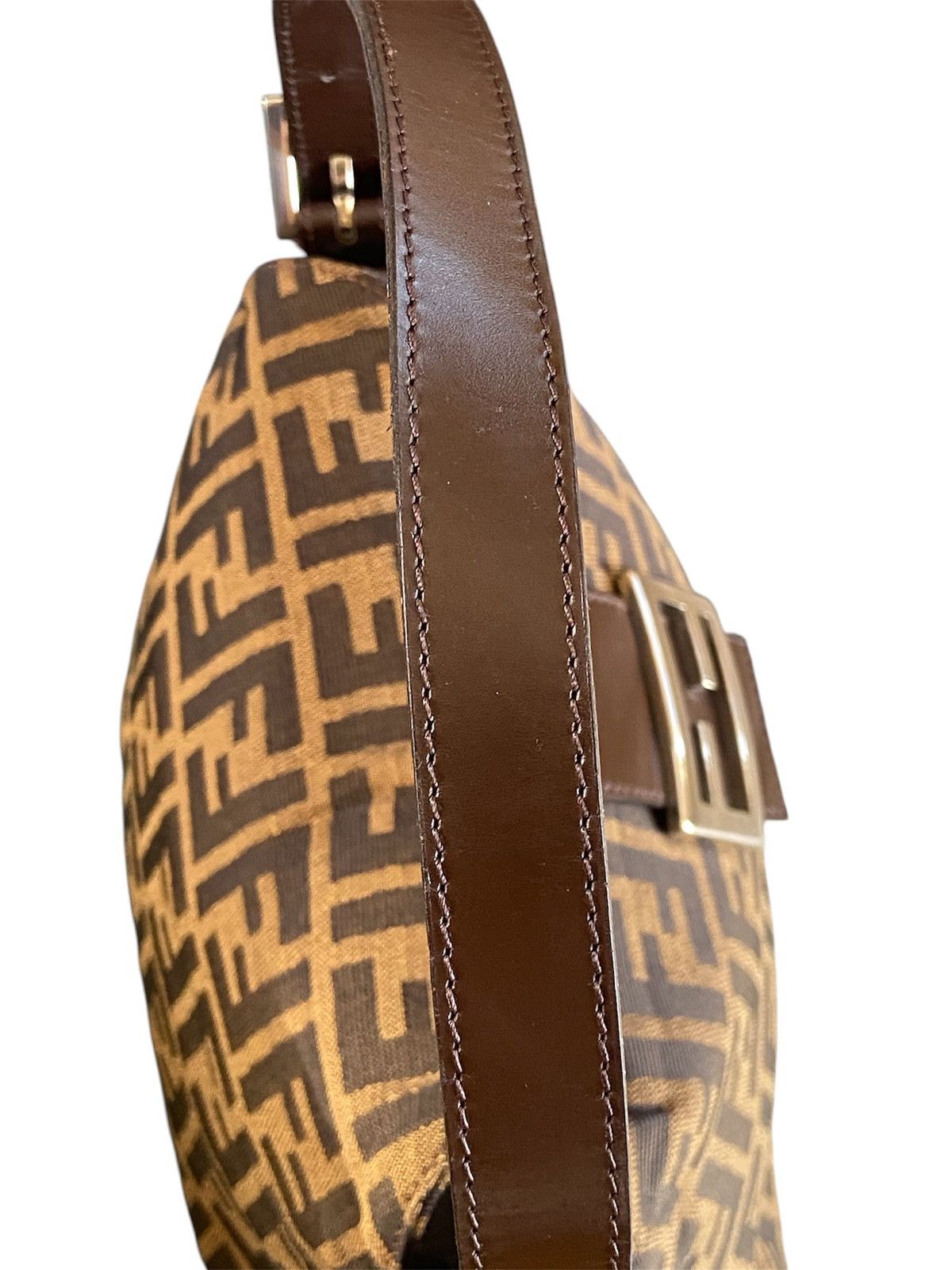 Fendi RARE Vintage Fendi Zucca Double Flap Shoulder Bag Size ONE SIZE - 12 Thumbnail