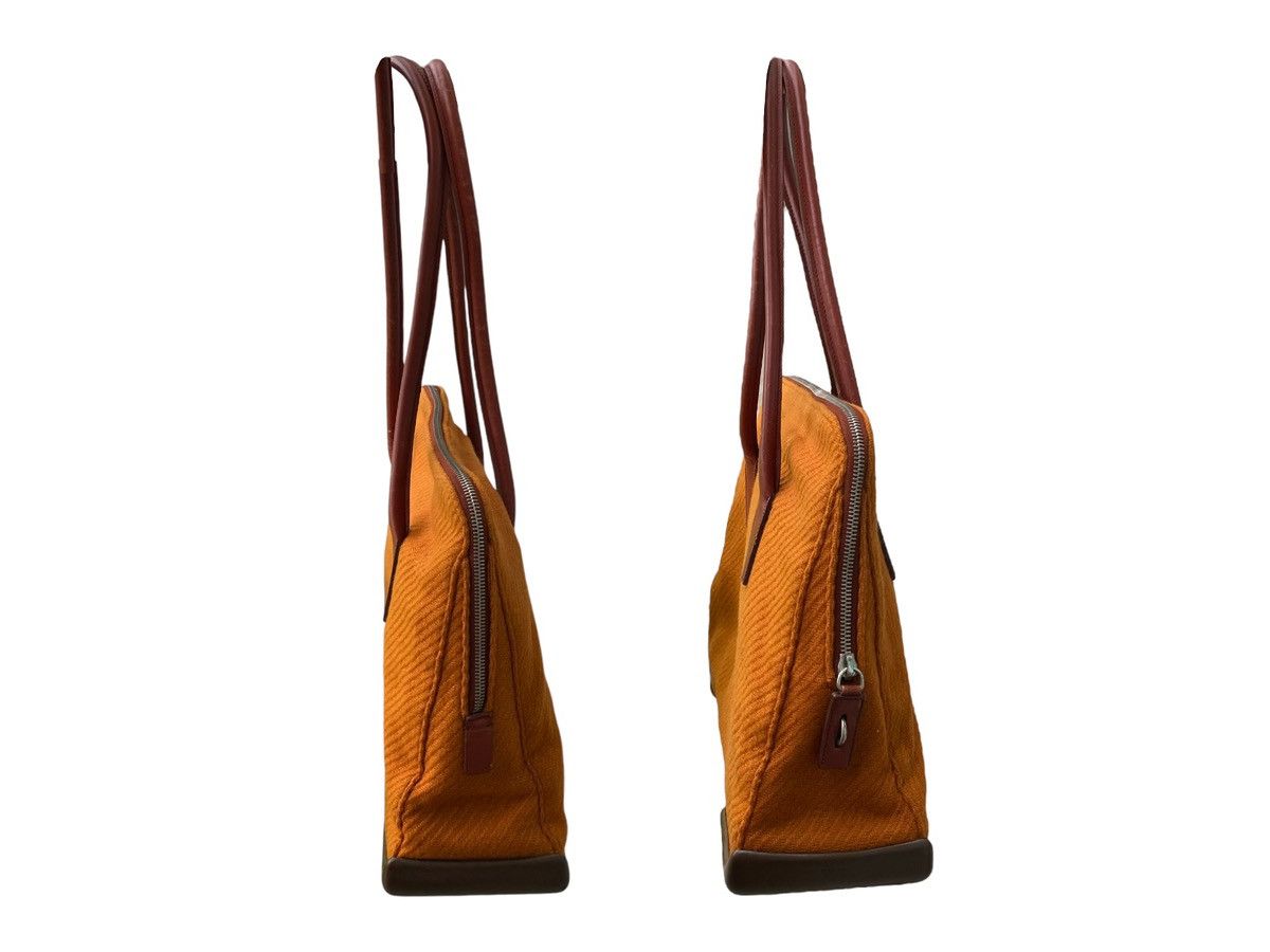 Prada Vintage Prada Fabric/Rubber and Leather Zip Satchel Handbag Size ONE SIZE - 3 Thumbnail