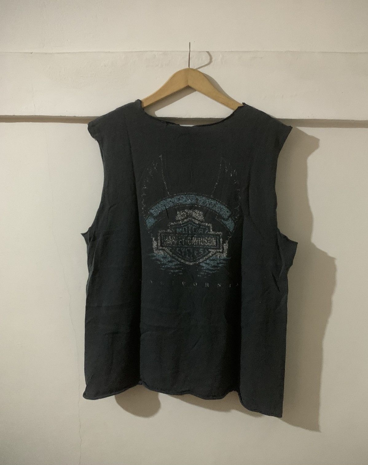 Harley Davidson Harley Davidson 90S Vintage Custom Tank Top Tee Size US L / EU 52-54 / 3 - 9 Thumbnail