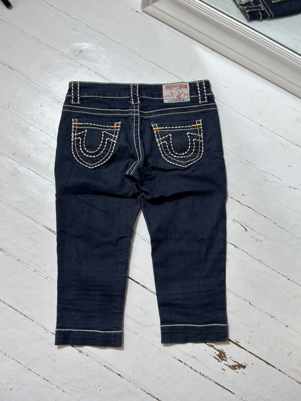 True Religion VINTAGE TRUE RELIGION 2000s CONTRAST SEAMS BREECHES Size 30" / US 8 / IT 44 - 1 Thumbnail