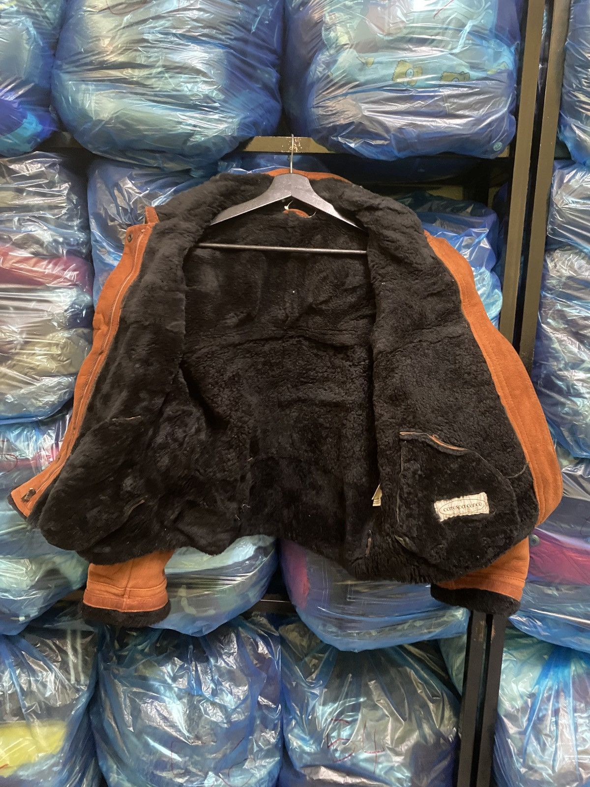 Leather Correspondance Vintage Shearling Aviator Jacket Brown Suede Size US M / EU 48-50 / 2 - 7 Thumbnail