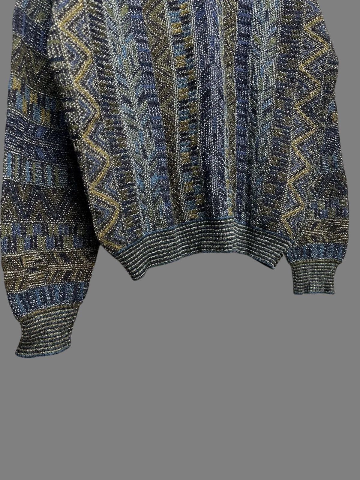 Coogi Vintage Harald’s Blue Pattern Knit Sweater Size 52 Size US L / EU 52-54 / 3 - 13 Thumbnail