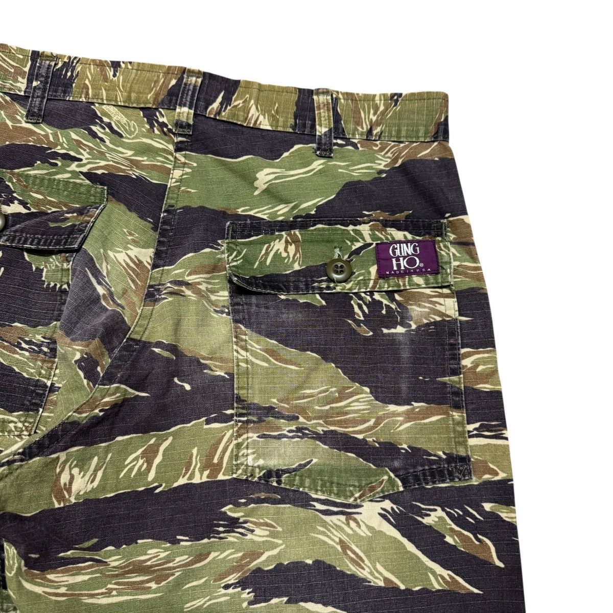 Vintage Vintage Gung Ho Tiger Stripe Fatigue Pant Ripstop Size US 31 - 12 Thumbnail