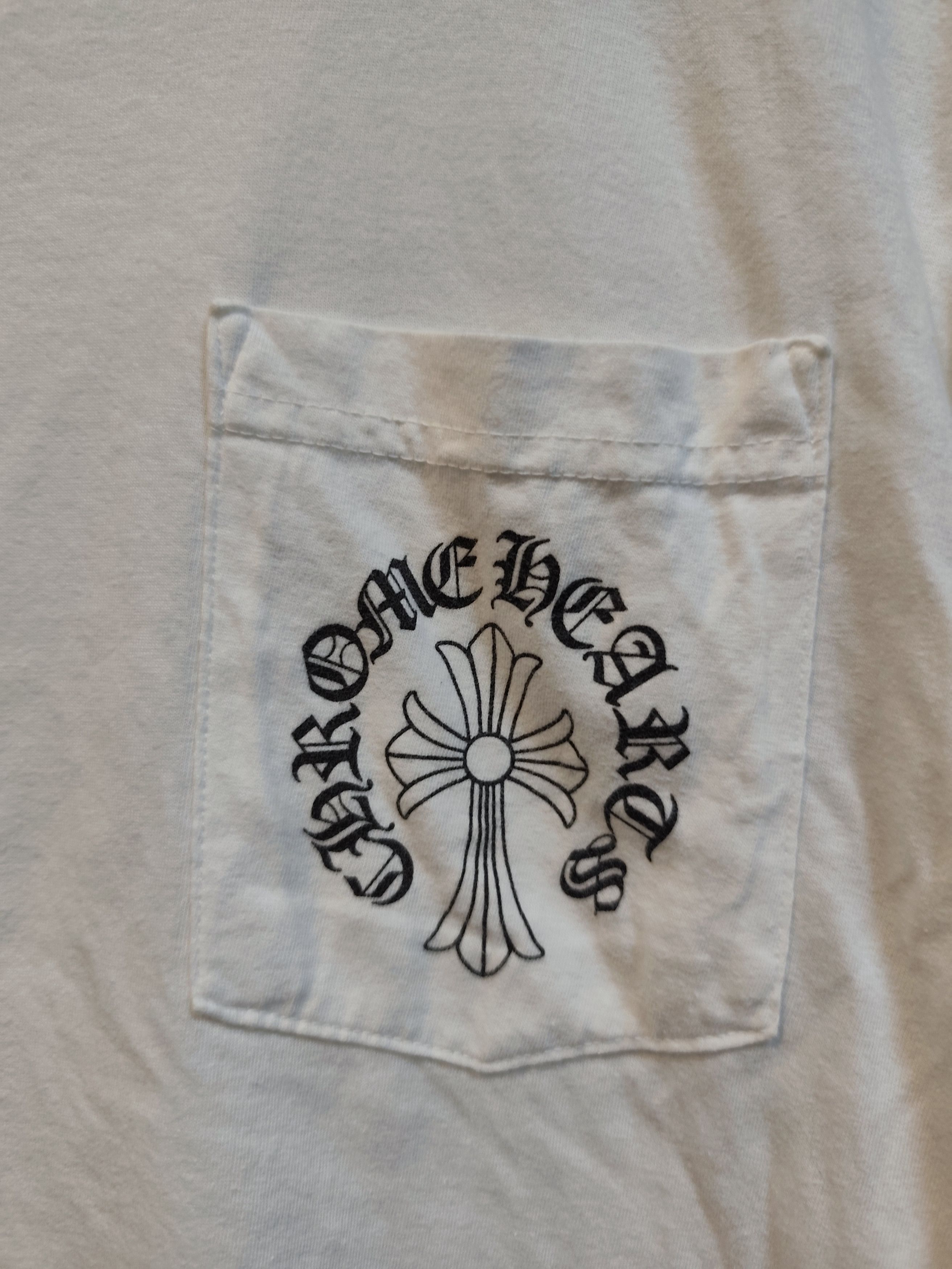 Chrome Hearts Chrome Hearts Horseshoe Logo Pocket Tee Size US S / EU 44-46 / 1 - 3 Thumbnail