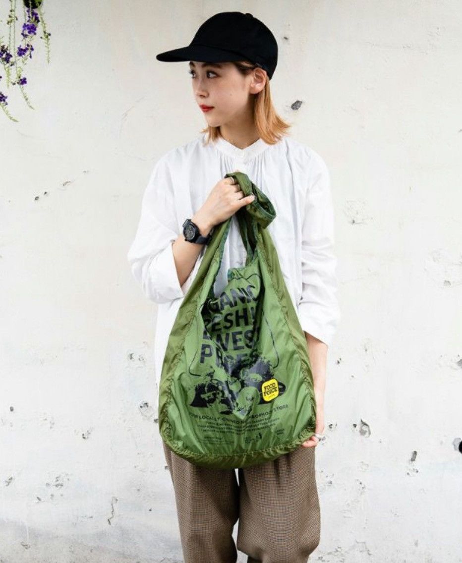 Japanese Brand Food Force OREGON Japan Ripstop Nylon Packable Eco Tote Bag Size ONE SIZE - 14 Thumbnail