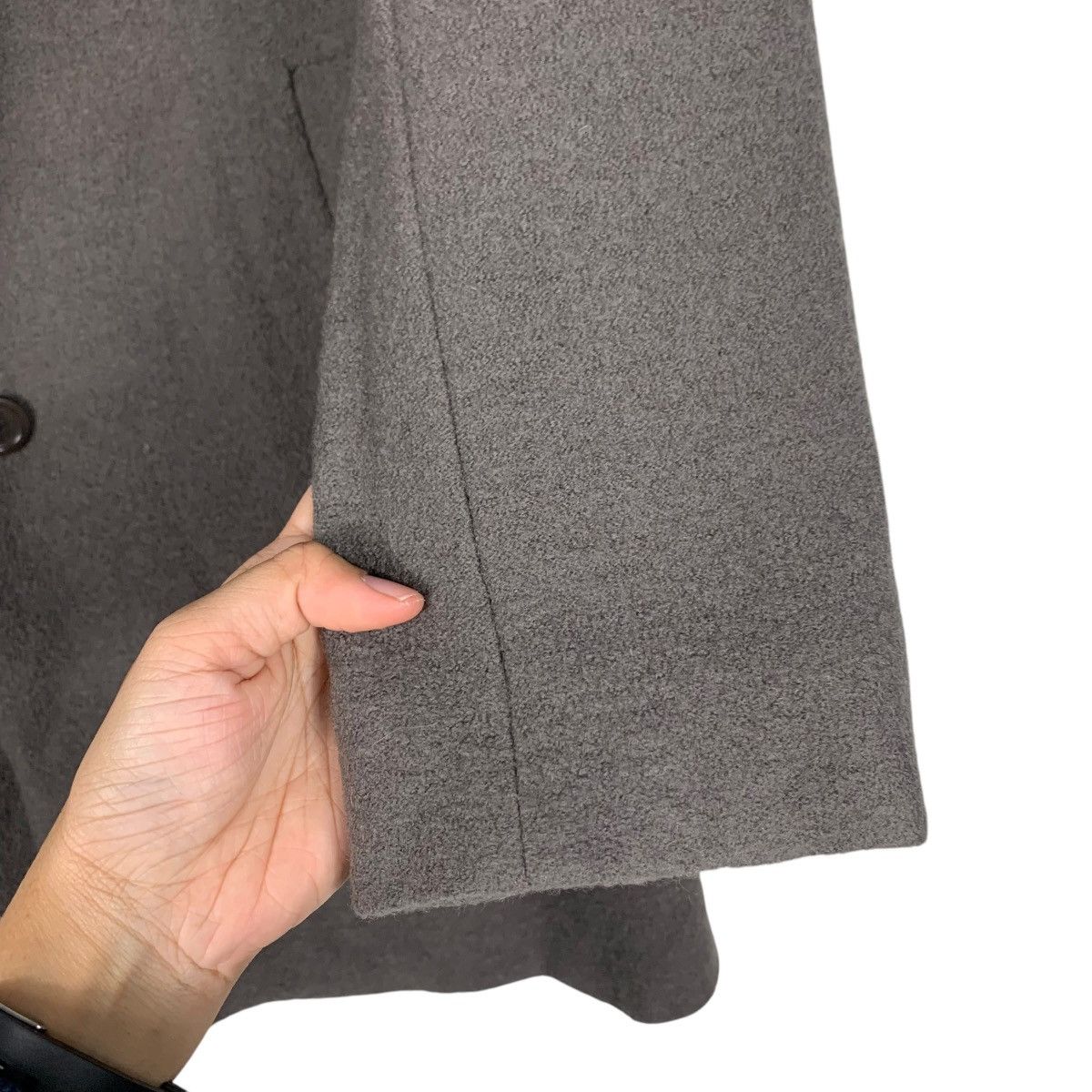 Japanese Brand 1970 SEVENTY Made in Bulgaria Wool Coat #1830-C79 Size M / US 6-8 / IT 42-44 - 13 Thumbnail