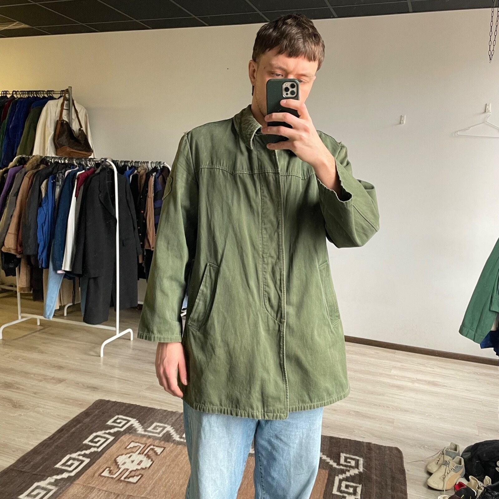 Vintage Vintage Military Army German Coat Jacket 8406AC Size US L / EU 52-54 / 3 - 2 Thumbnail