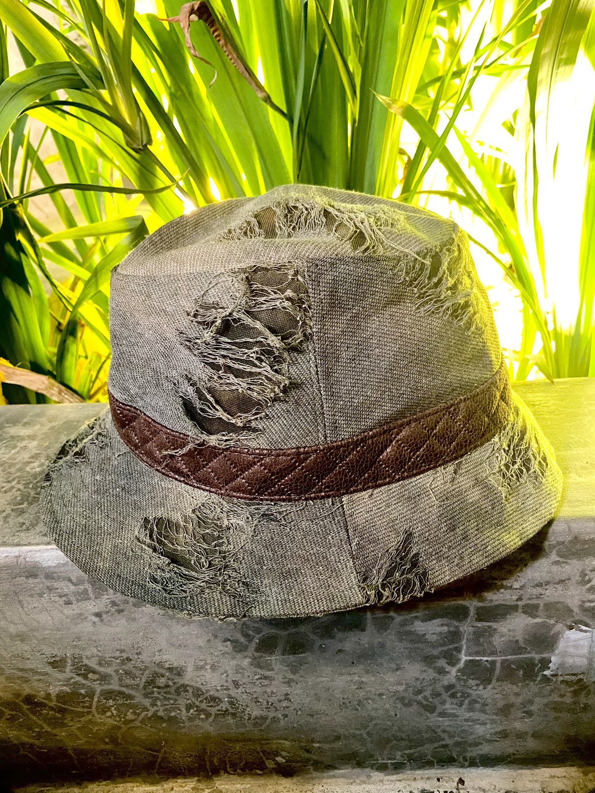 Japanese Brand × Vintage Japanes brand ditsetressed crazy bucket hat inspired kapital Size ONE SIZE - 4 Thumbnail