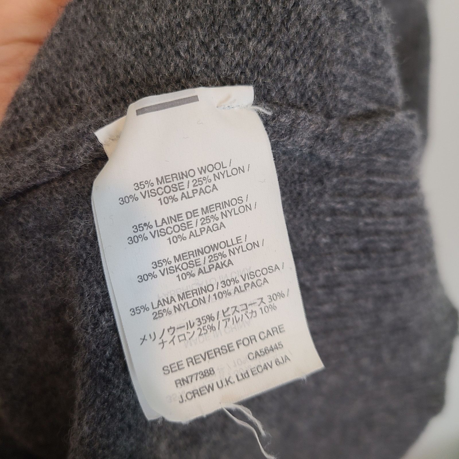 J.Crew J. Crew Mens Wool Alpaca Pullover Sweater Size L Slim Fit Size US L / EU 52-54 / 3 - 7 Thumbnail
